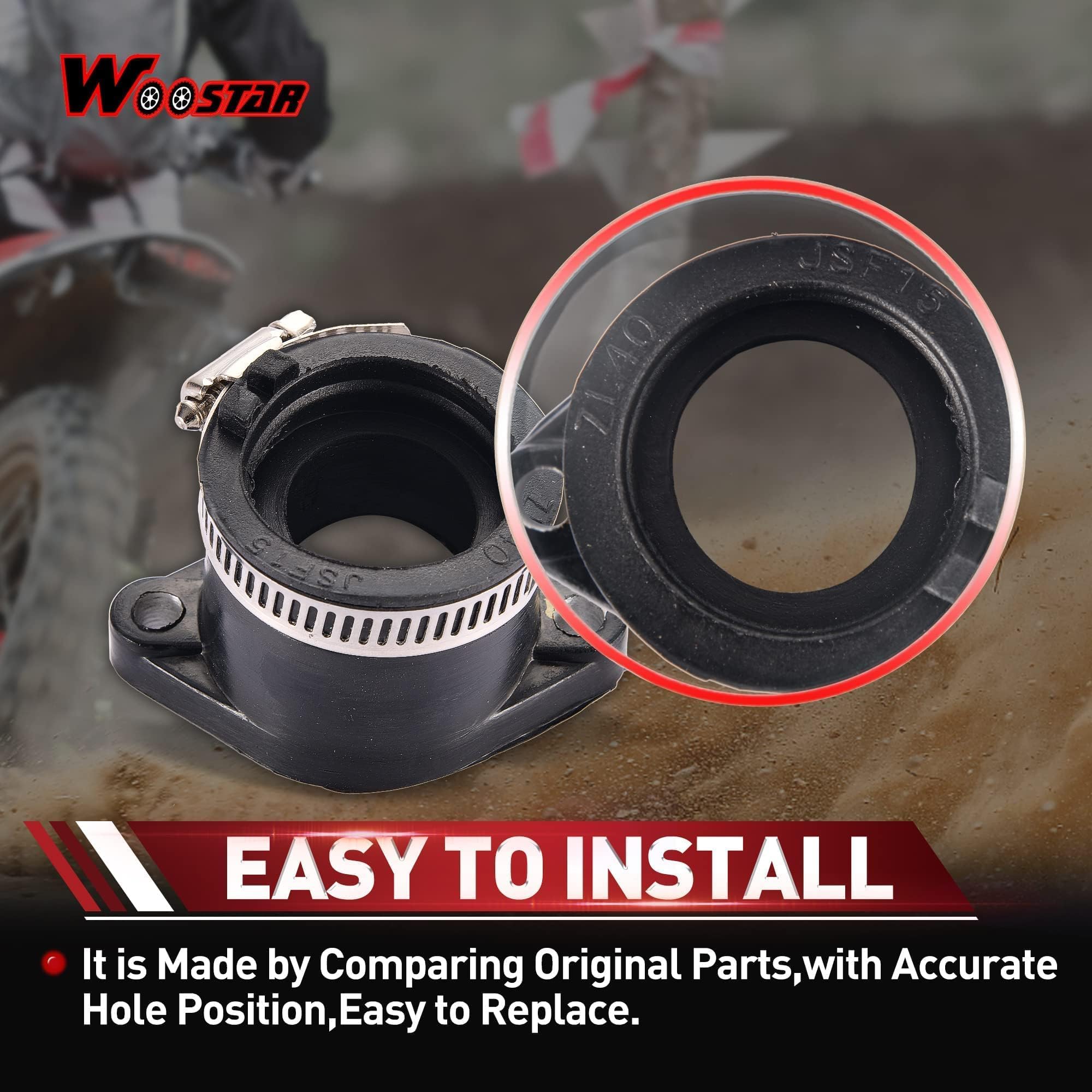 WOOSTAR Collettore Aspirazione Carburatore 30mm Sostituzione per 4 Tempi 200cc 250cc GY6 Motore Taotao ATV 4 Wheeler Quad Scooter Go Kart Ciclomotore Pit Dirt Bike