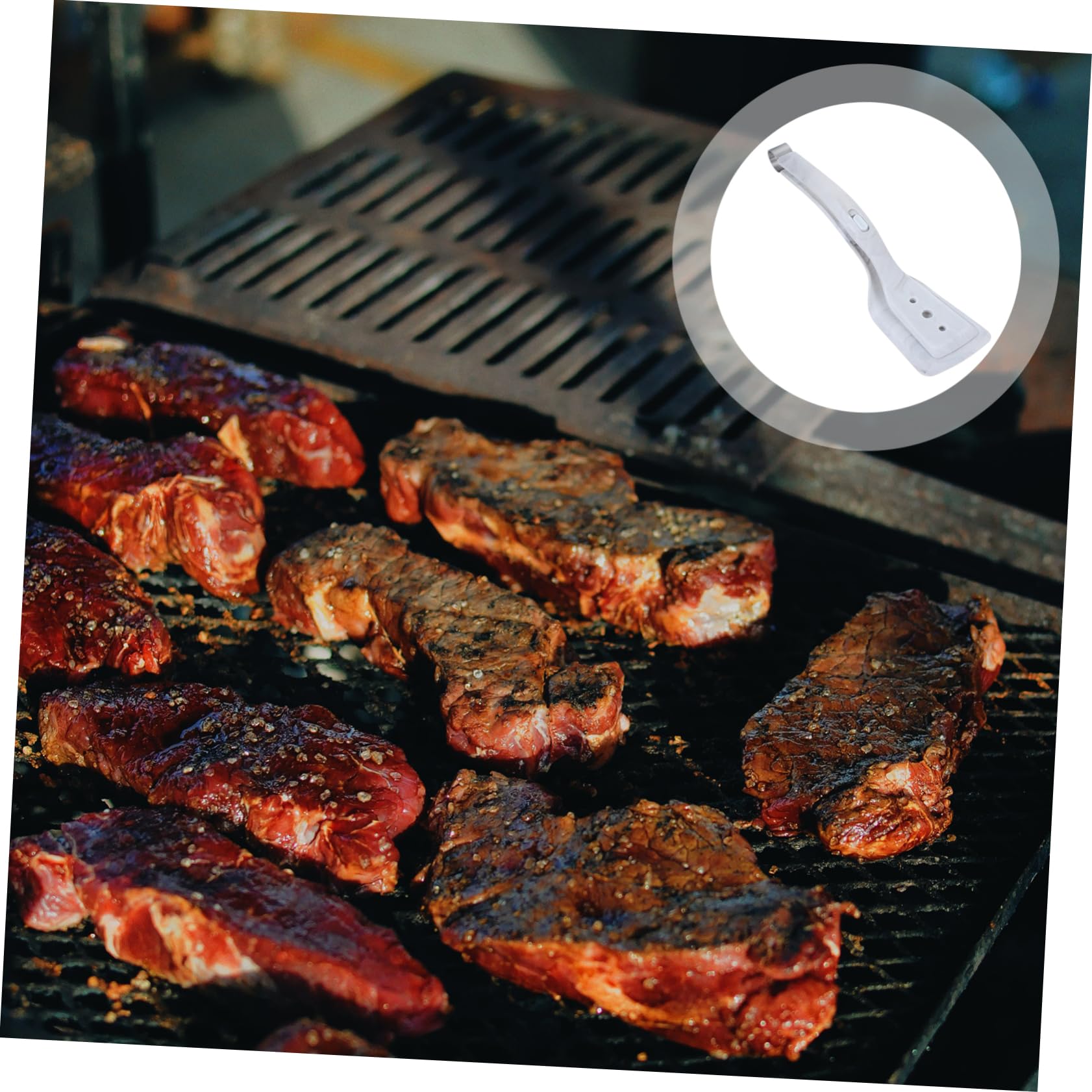 Cabilock Lot De 4 Spatules Ergonomiques En Silicone Pinces De Cuisine Multi-usages Pour Retourner Les Aliments