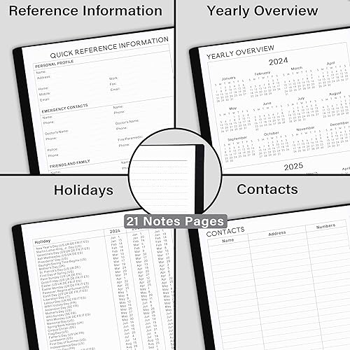 Miniatura 5 de Agenda académica 2024-2025  Agenda semanal y mensual 2024-2025, julio 2024  junio 2025, planificador calendario, 6.4 x 8.5 pulgadas con cubierta