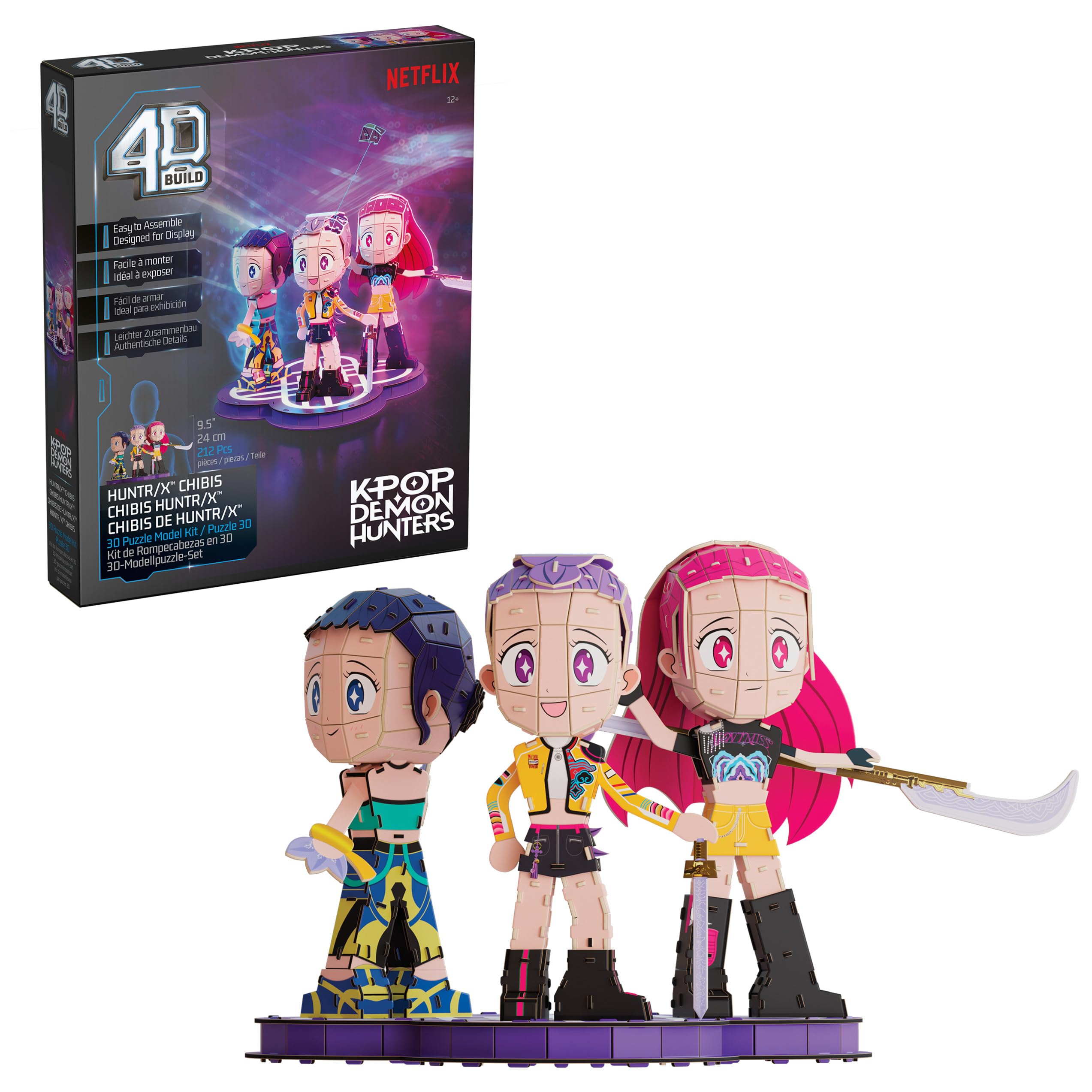Amazon.com: 4D Build Kpop Demon Hunters HUNTR/X Chibi Character 3D