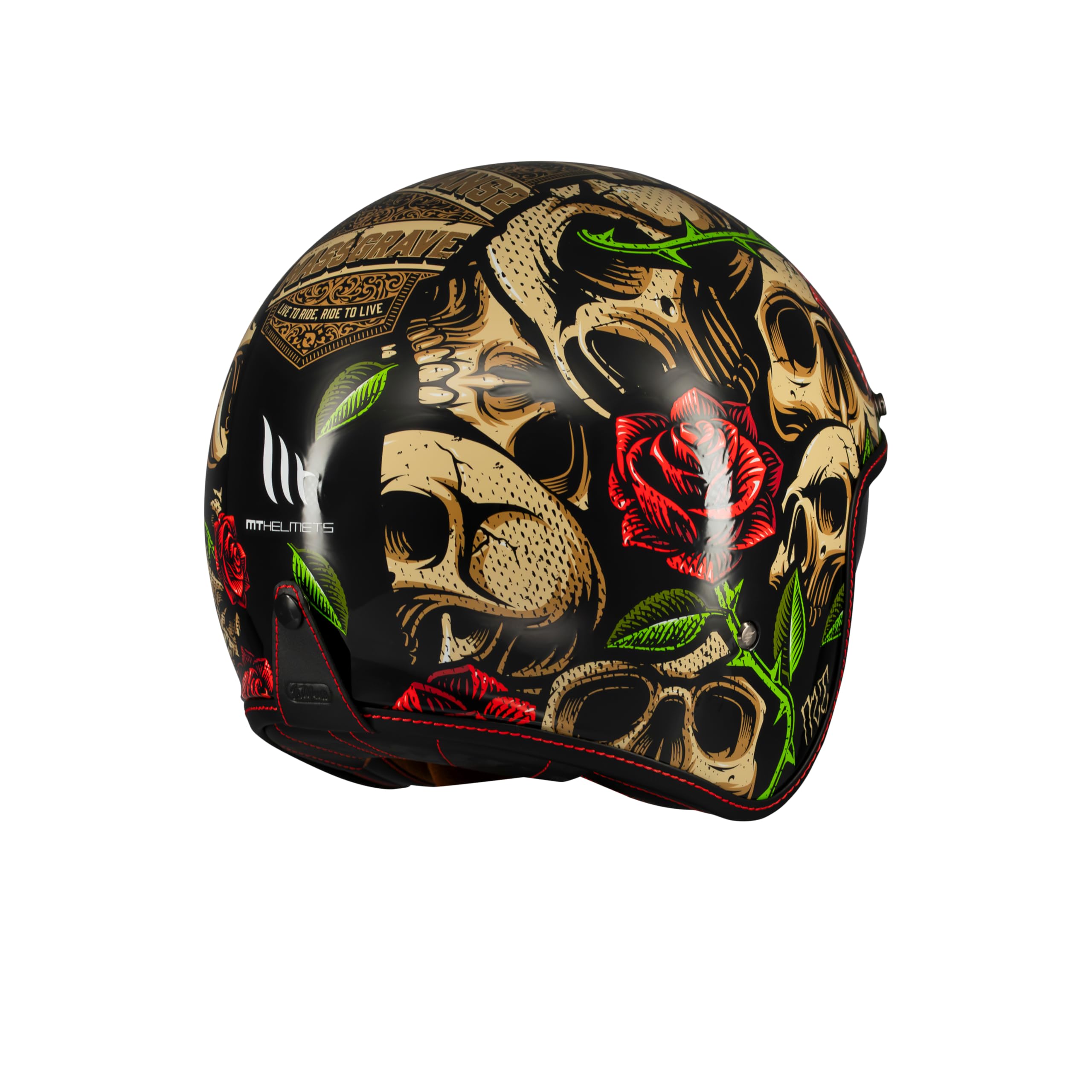 MT Helmets Le Mans 2 SV – Casco Moto Jet Vintage con Detalles en Cuero, Visor Solar Retráctil Full Vision, Interior Lavable y Calota HIRP | Homologado ECE 22.06 & DOT