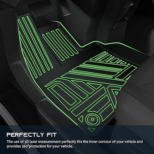 Miniatura 5 de ASLONG Alfombrillas de automóvil de 5 asientos para Toyota RAV4 2019, 2020, 2021, 2022 2023, forro de primera y 2 fila, juego completo delantero y