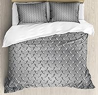 Vista 229 de Ambesonne Juego de funda de edredón de baloncesto, silueta de jugador de baloncesto, promoción de campeonato de competencia de atleta, juego de ropa