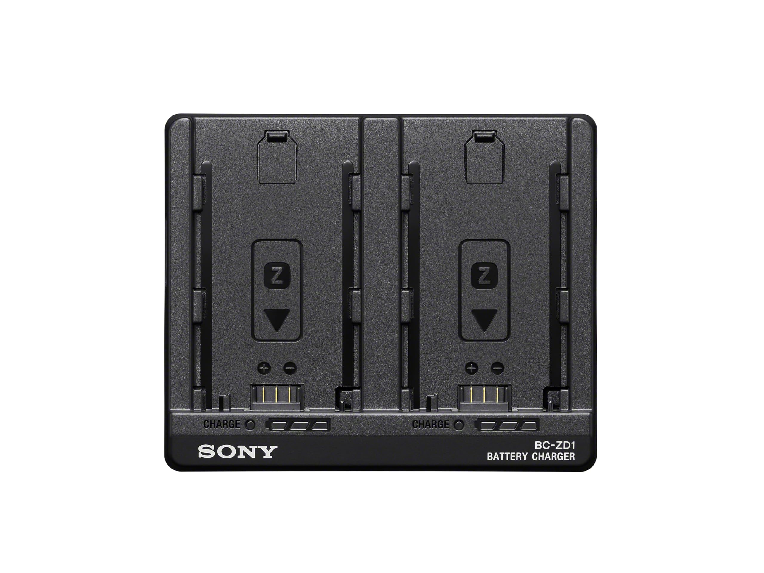 Sony BC-ZD1 Cargador de batería, para baterías NP-FZ100 de Alta Capacidad (2), con compatibilidad con USB Power Delivery