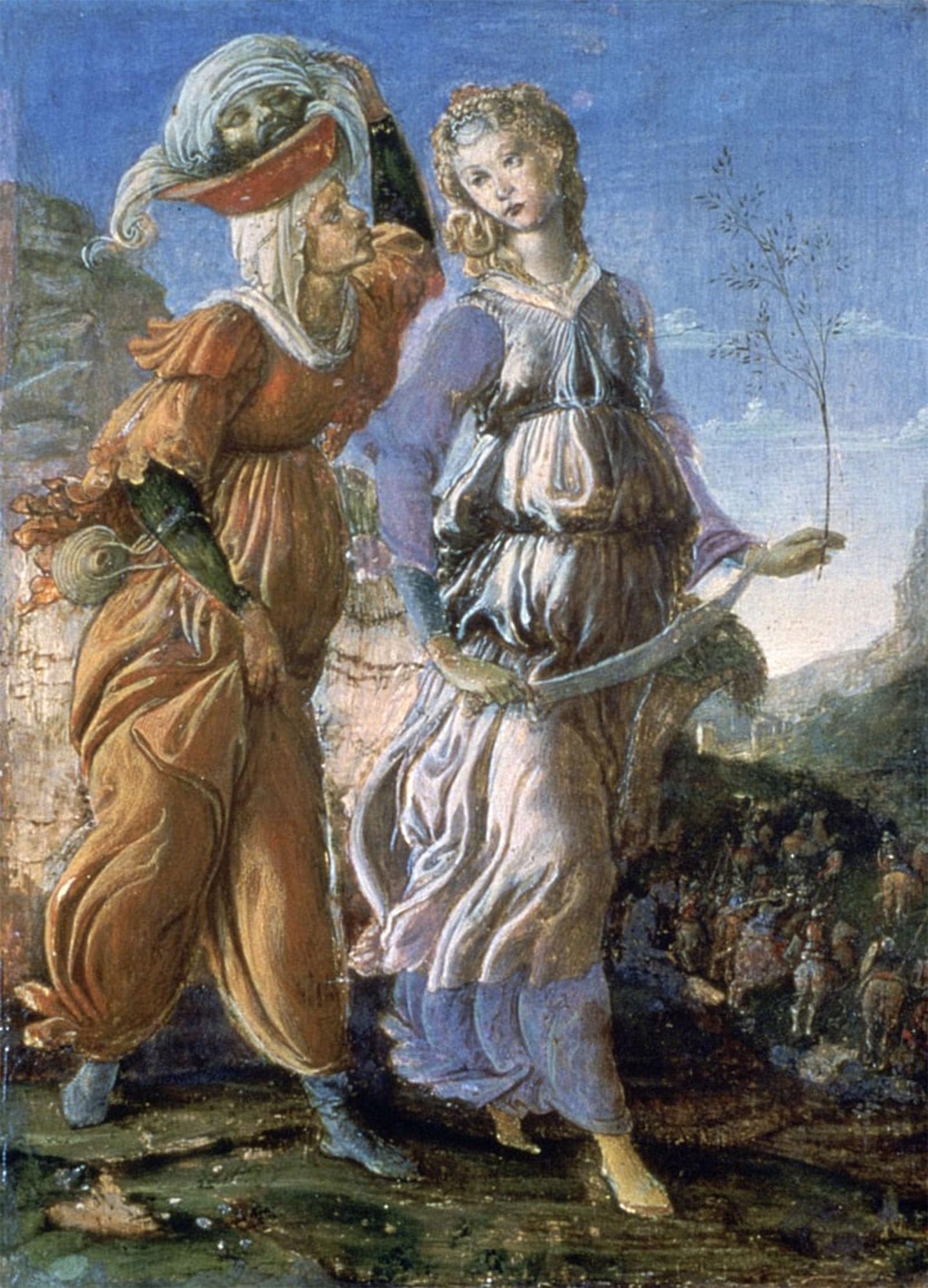 ARTXLXXBN Famous Painting Art Wall Decor Abstract Art Picture The return of judith by Sandro Botticelli Animal Pictures for Home Decor 60x90cm