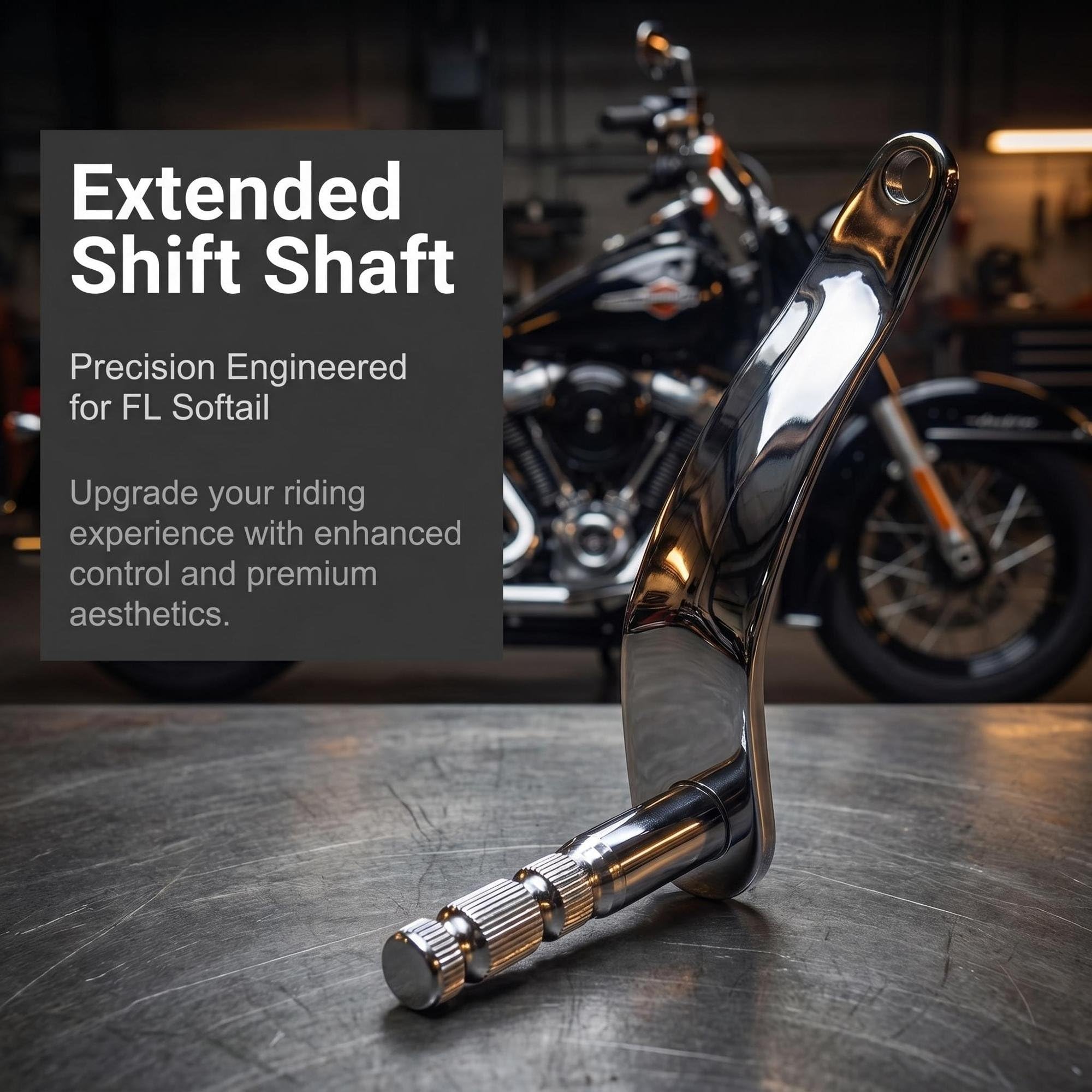 psler Braccio del cambio esteso per moto, per tallone, punta, leva del cambio estesa per FL Softail Slim FLSL Heritage Classic Fat Boy Deluxe FLDE 2018-2023