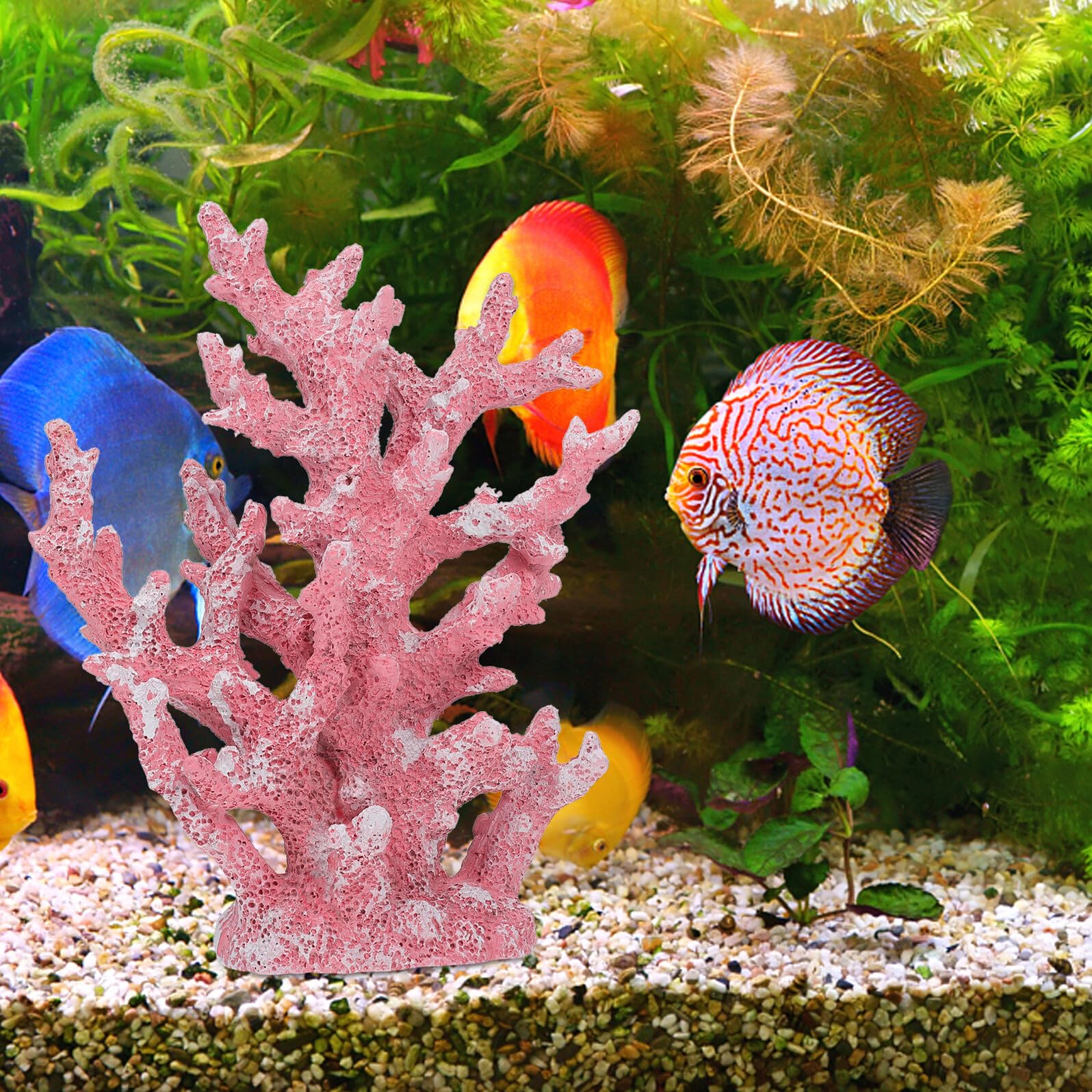 Healifty Joyas de Coral Simulado Decoración de Artificial para Acuario Adorno de Resina Decoración Creativa para Pecera Adorno Coral Marino