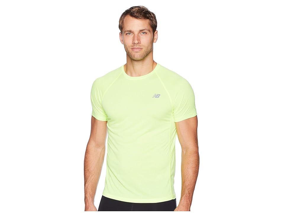 

New Balance Tenacity Short Sleeve Tee (Hi-Lite) Men's T Shirt, Yellow