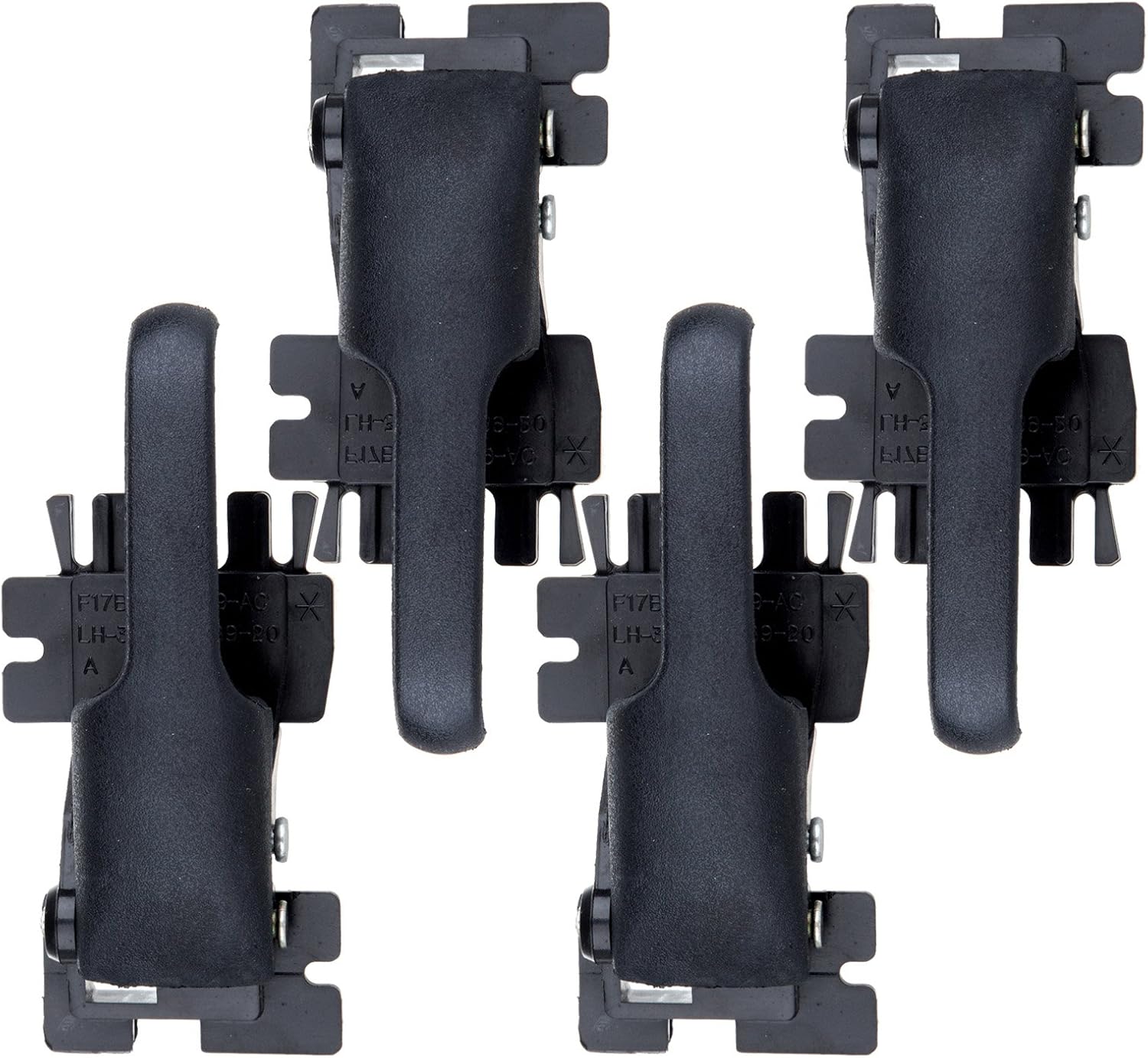 LUJUNTEC Interior Door Handles, 4pcs Black Plastic Handles for Ford Explorer (1995-2001), Mercury Mountaineer (1997-2001), Ford Explorer Sport Trac (2002-2003)