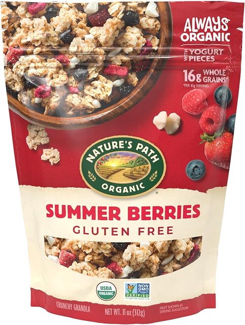 Nature's Path Granola sans gluten Berries d'été 11 Ounce (paquet 8)
