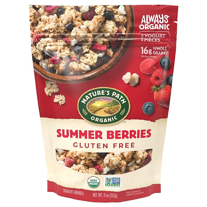 Nature's Path Organic Summer Berries Granola, 11 oz (Pack of