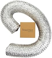 Vista 3 de Manguera secadora de aluminio a presión para ventilación, 4 pulgadas de diámetro x 8 pies de largo Ziggurat Products