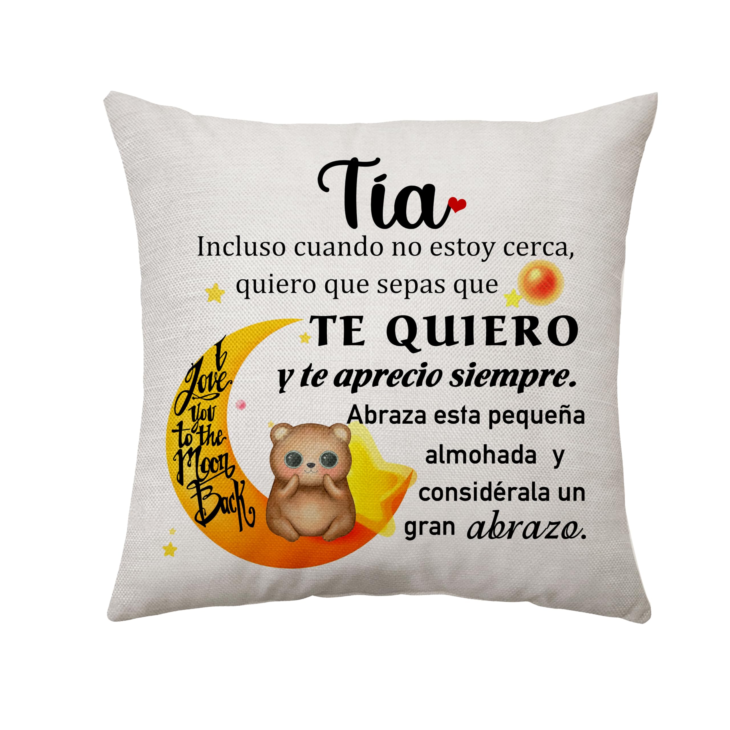Regalo Para Tia Funda De Cojín Para Tía Regalo Emotivo Con