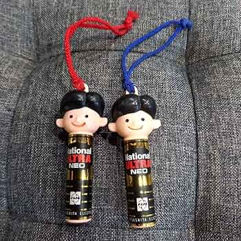 Amazon.co.jp: 昭和レトロ ナショナル坊や電池キャラクター2個