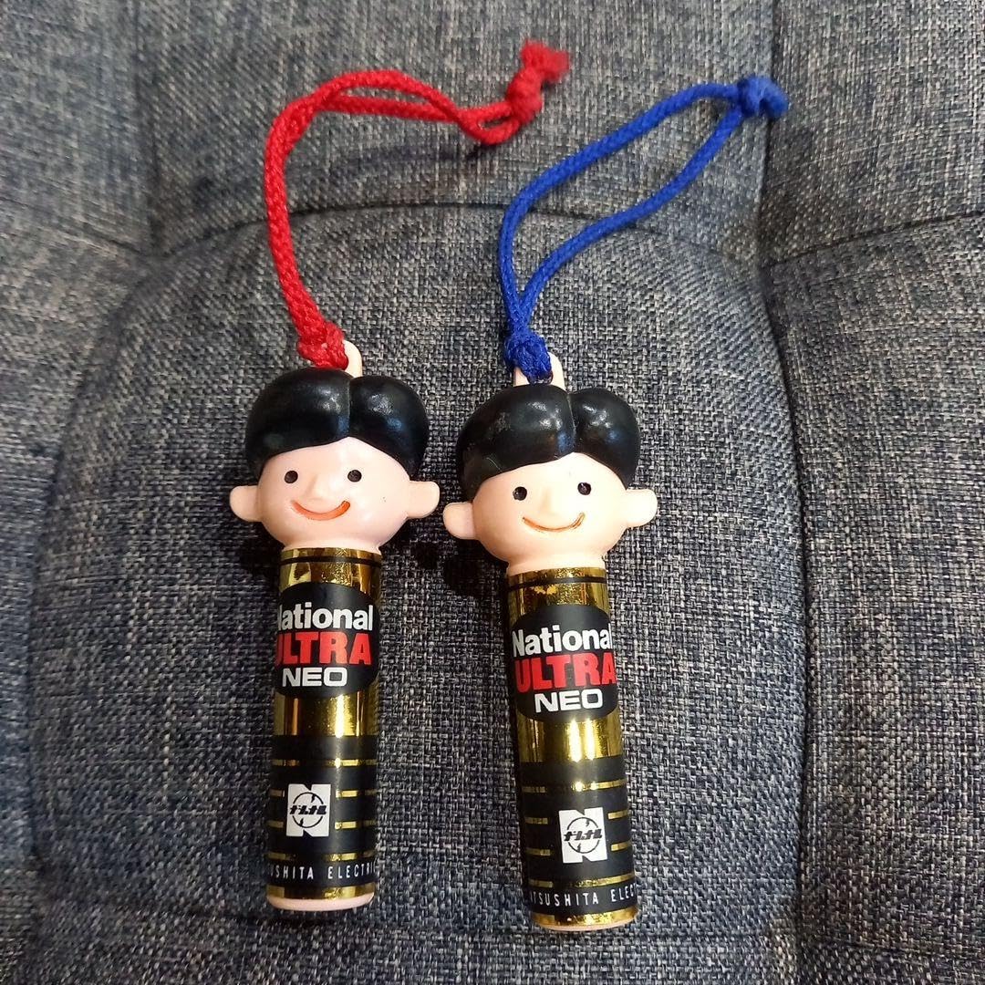 Amazon.co.jp: 昭和レトロ ナショナル坊や電池キャラクター2個