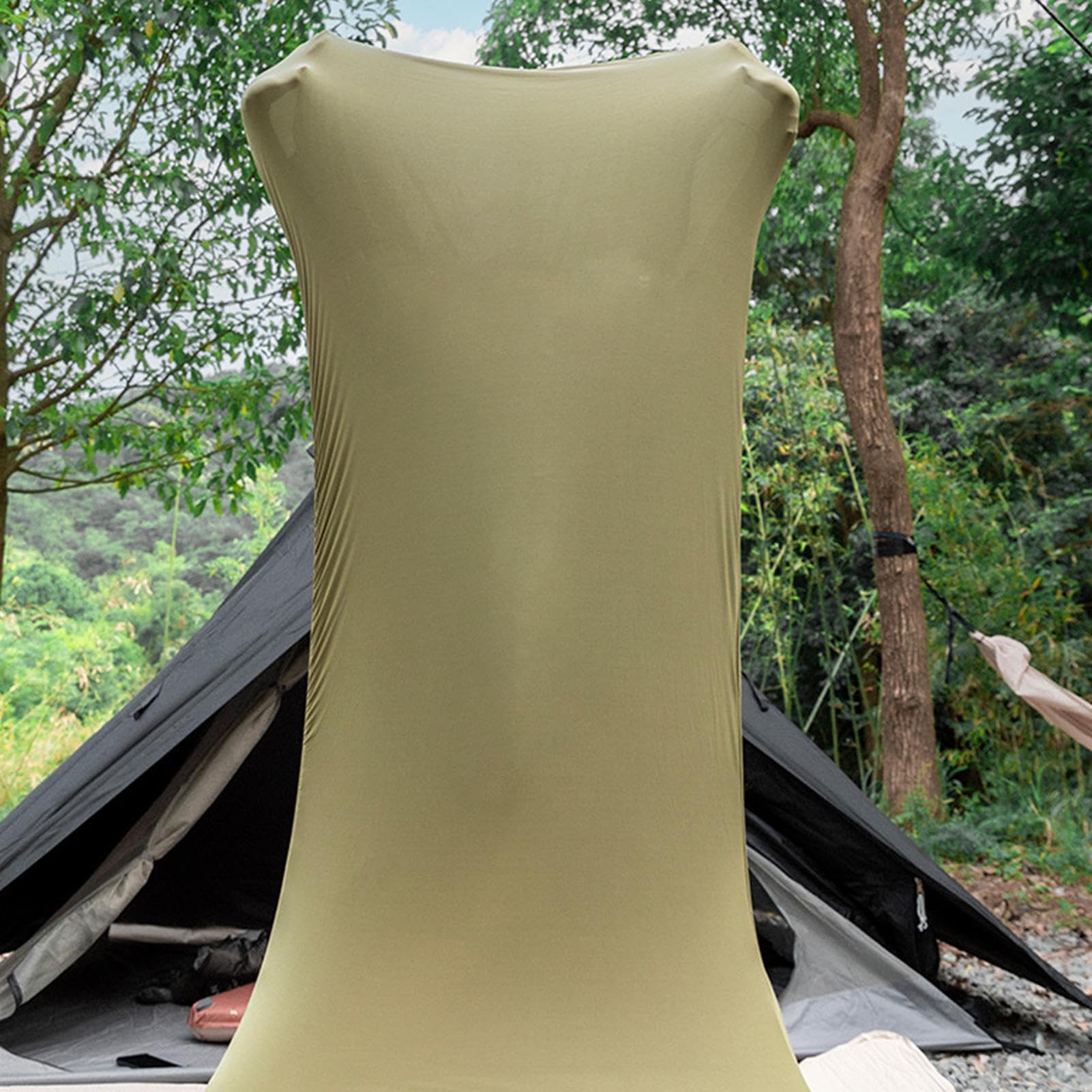 Forro para saco de dormir, saco de descanso transpirable, funda de sobre lavable de 4.7 x 3.93 pulgadas, diseño ligero extraíble, compañero de viaje compacto para mochileros, hotel, camping, albergue
