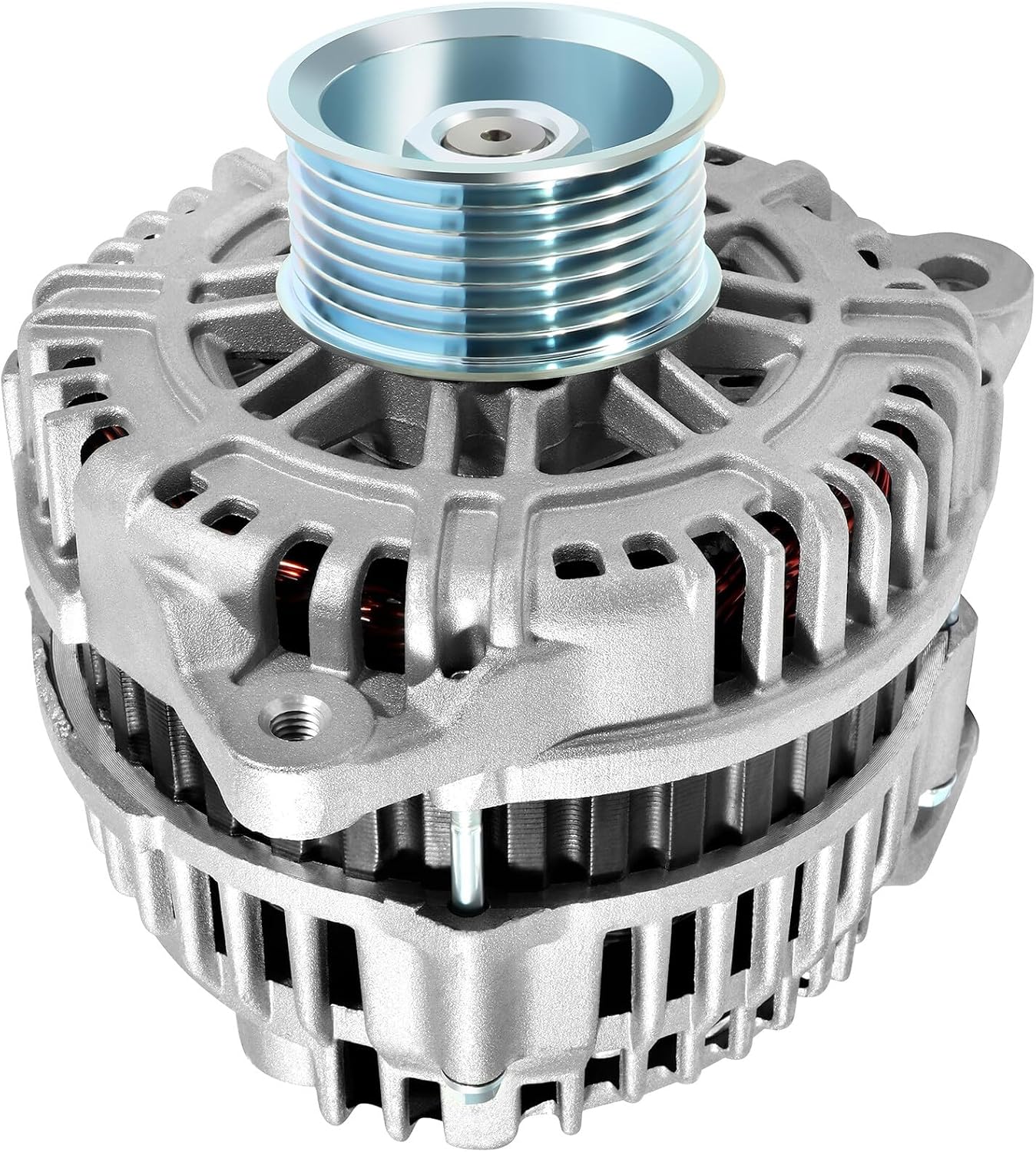 LUJUNTEC Alternator 160 Amp IR/IF AHI0115 Fit for 2005-2007 For Nissan Frontier 2005-2007 For Nissan Pathfinder 2005-2007 For Nissan Xterra LR1110-725 LR1110-725B 400-44054 23100-EA201