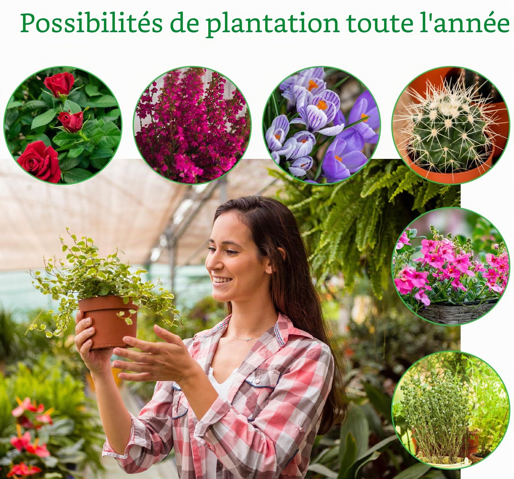 MC-Trend Lot de 12 jardinières à palettes - Jardinière pour palette européenne - Jardinière de balcon - Pot de fleurs en plastique design ondulé