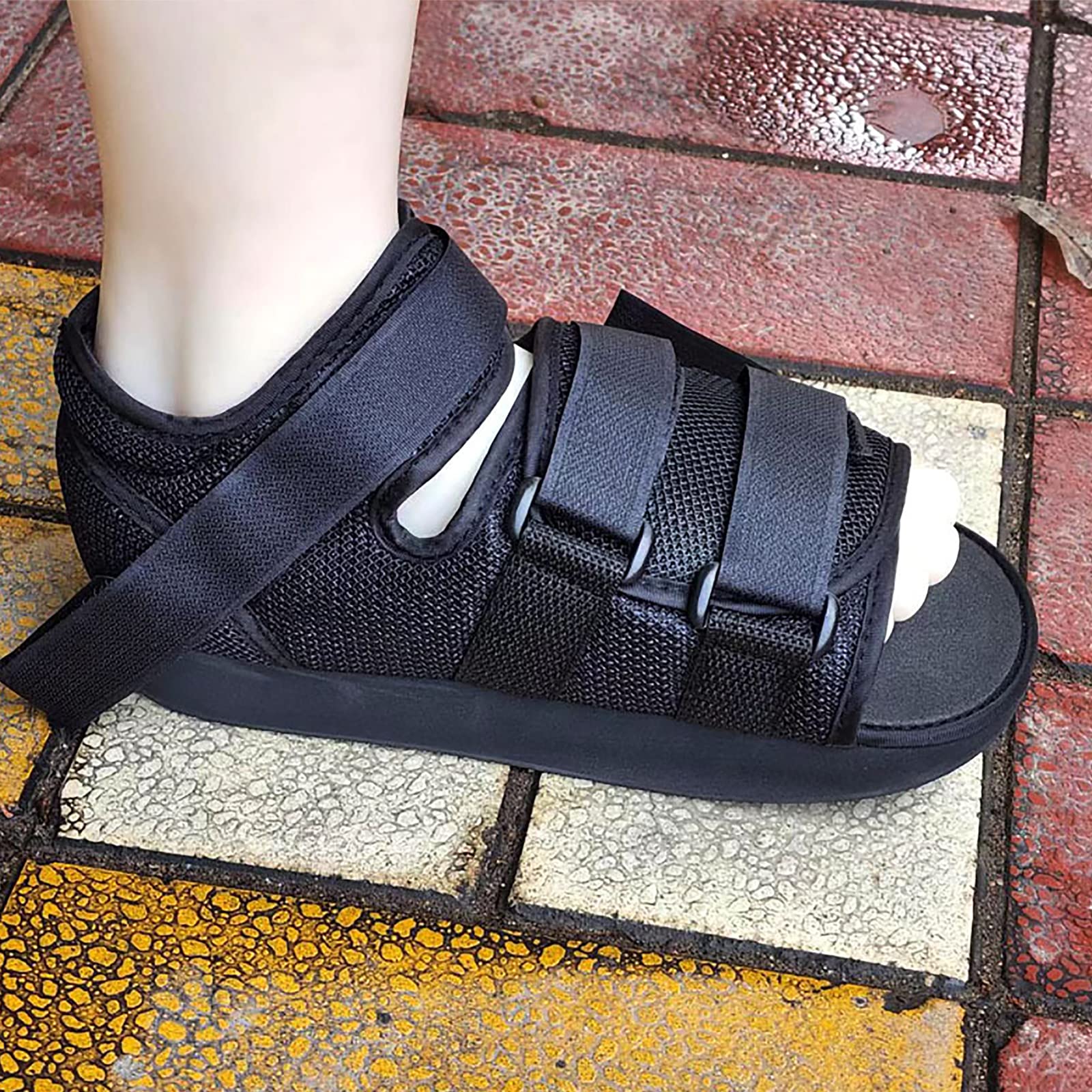 Zapato postoperatorio para pie o dedo del pie roto, zapato quirúrgico para caminar con correa ajustable, zapato de recuperación ortopédico para postcirugía, pie fracturado, fractura por estrés,