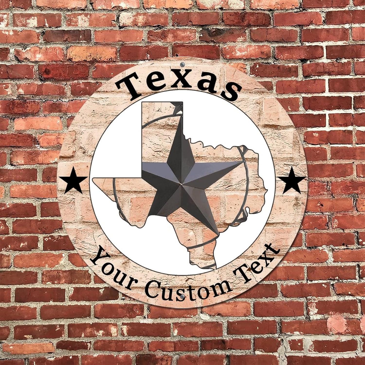 Personalized Texas Independence Day Metal Tin Sign Outdoor Star Tin Signs Vintage God Bless Taxas Outdoor Road Signs 9x9in for Hanging to Display in Your Home Bar Garage Or Restaurant image 2