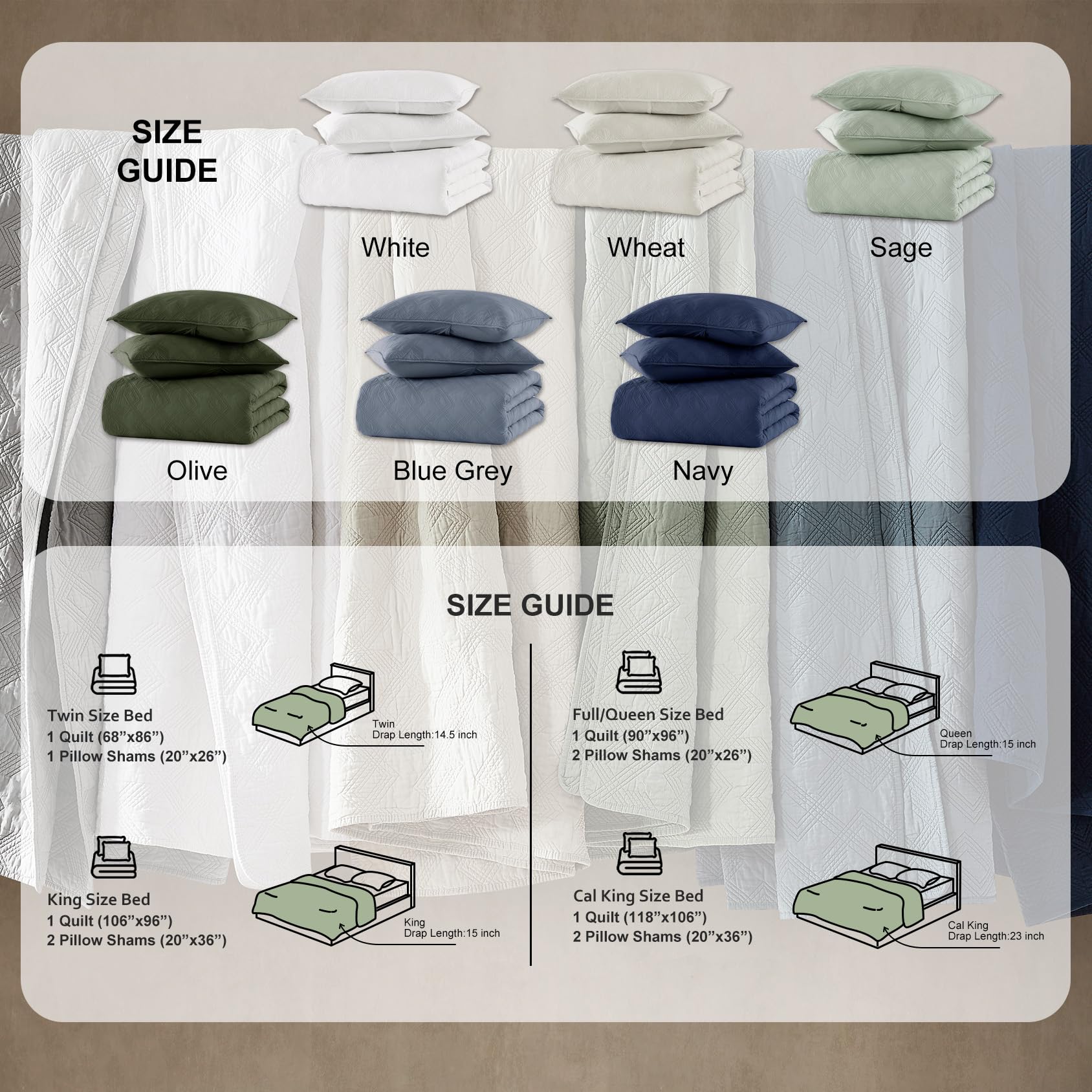 WDCOZY Set copripiumino matrimoniale in 100% cotone, bianco prelavato, morbido, leggero, moderno, copriletto rustico rustico, strutturato come lino, biancheria da letto in garza shabby chic, 2 pezzi