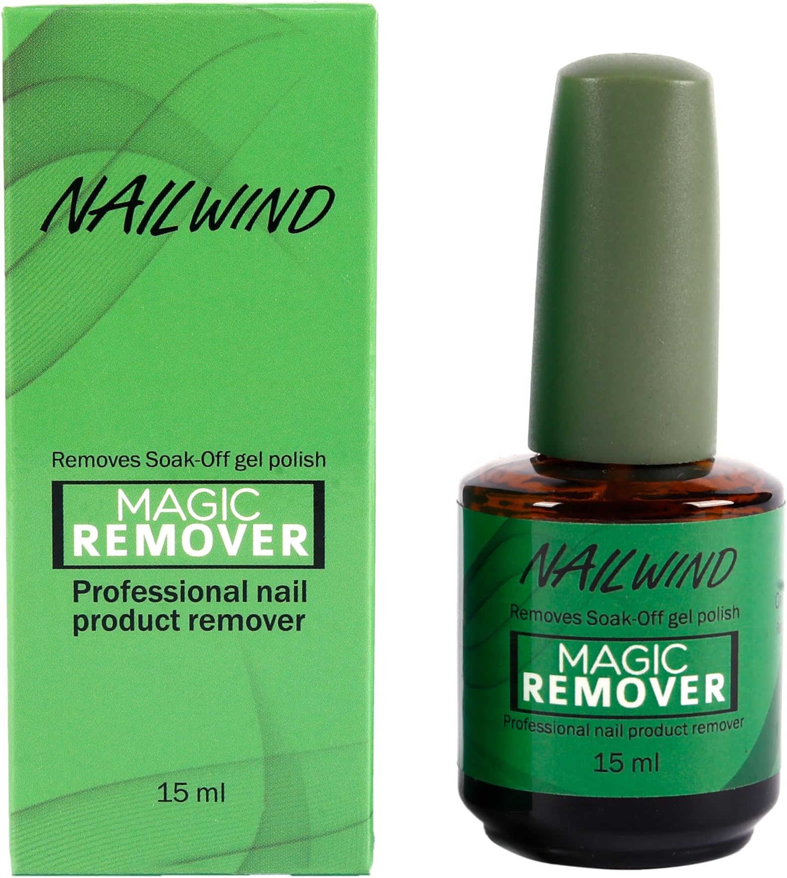 NAILWIND Gel Nail Polish Remover, Professional Remove Gel Nail Polish, Magic Remove Soak-Off Gel Polish, Peel Off In 2-5 Minutes, No Need for Foil, Soaking or Wrapping