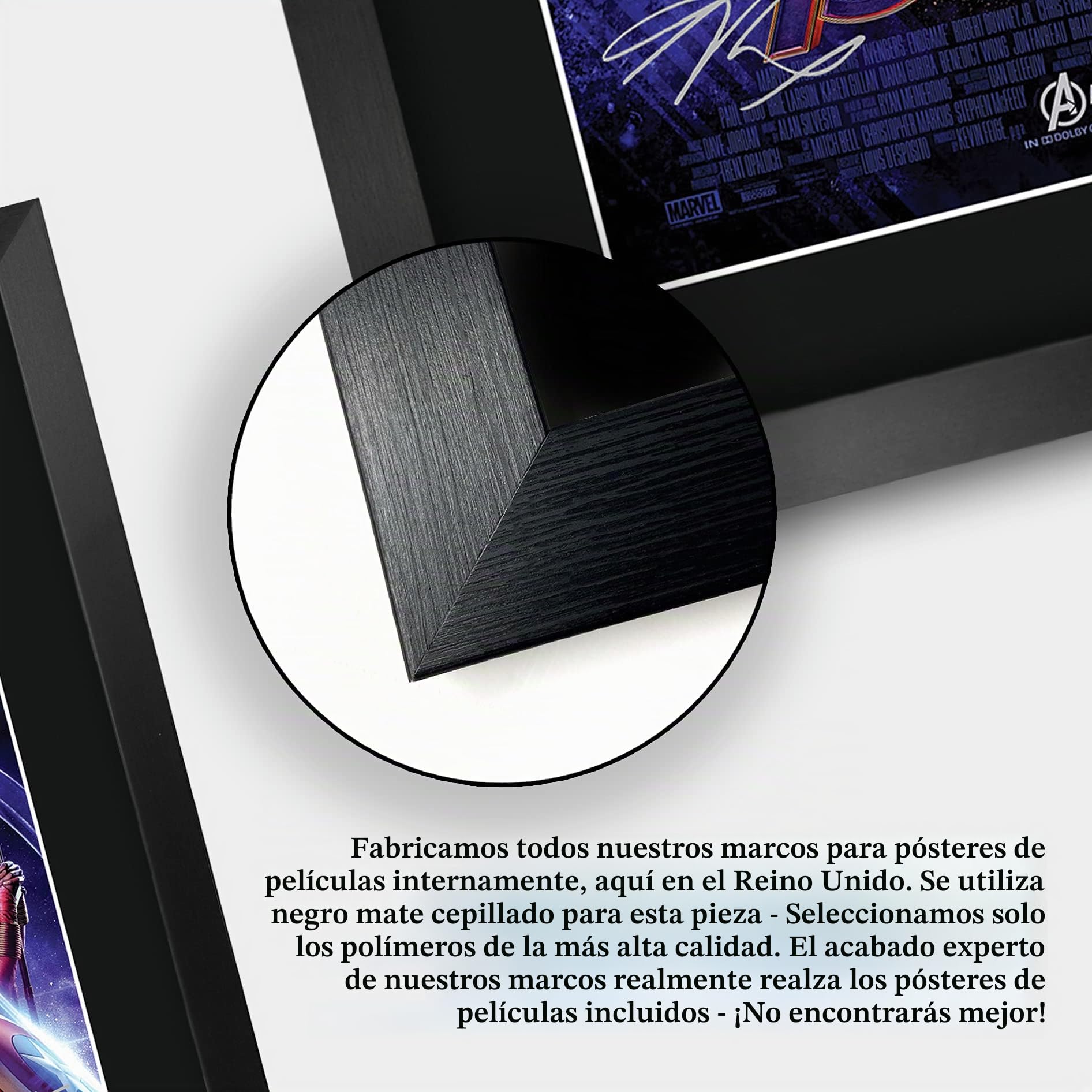 HWC Trading Avengers Endgame A3 Enmarcado Regalo De Visualización De Fotos De Impresión De Imagen Impresa Autógrafo Firmado Por Marvel Captain America Ironman Thor Los Aficionados Al Cine