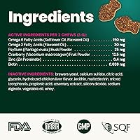 Vista 5 de VetriScience Golosinas para Control de Bolas de Pelo, Remedio Suave para Bolas de Pelo para Gatos, Suplemento de Omega-3 y Fibra, Apoyo a