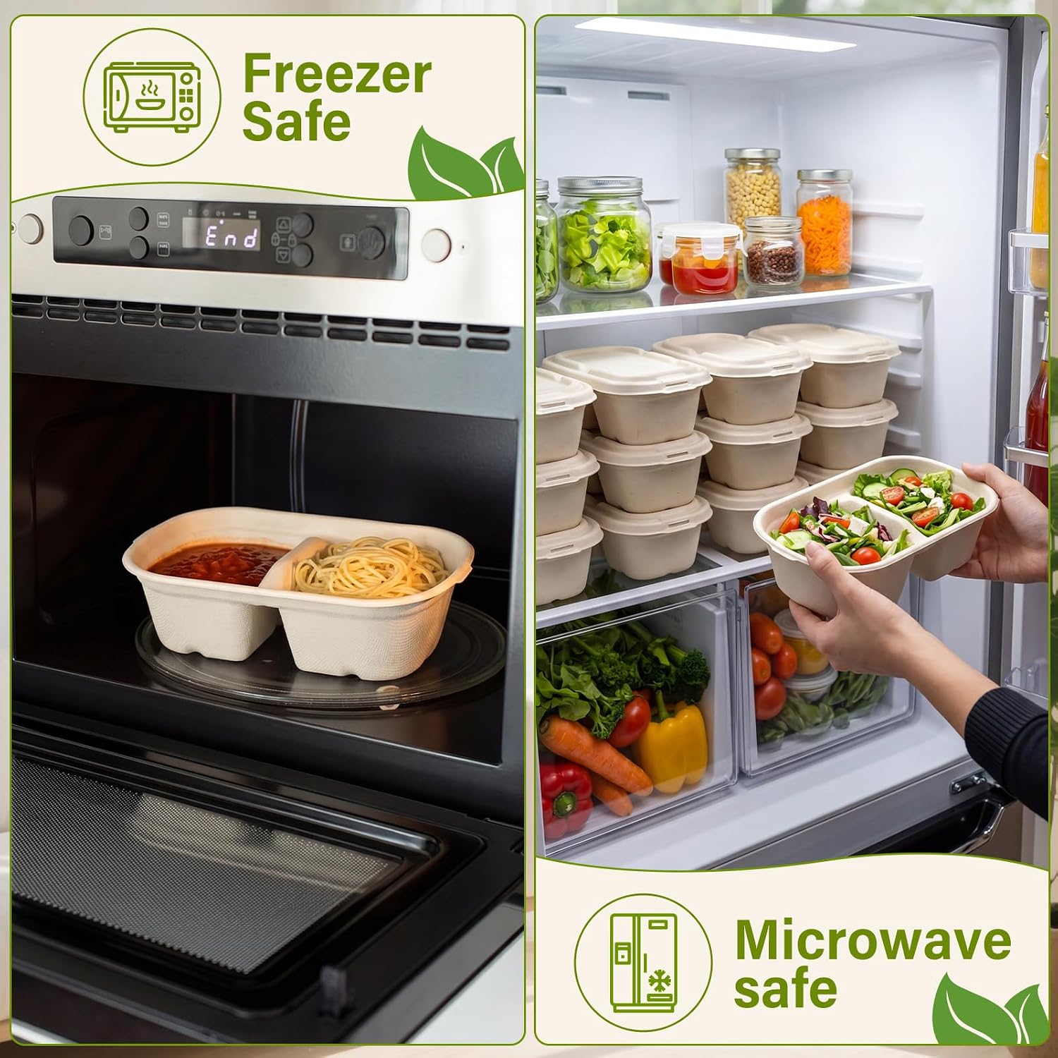 75 Pack 24oz Disposable Meal Prep Food Containers with Lids image 5