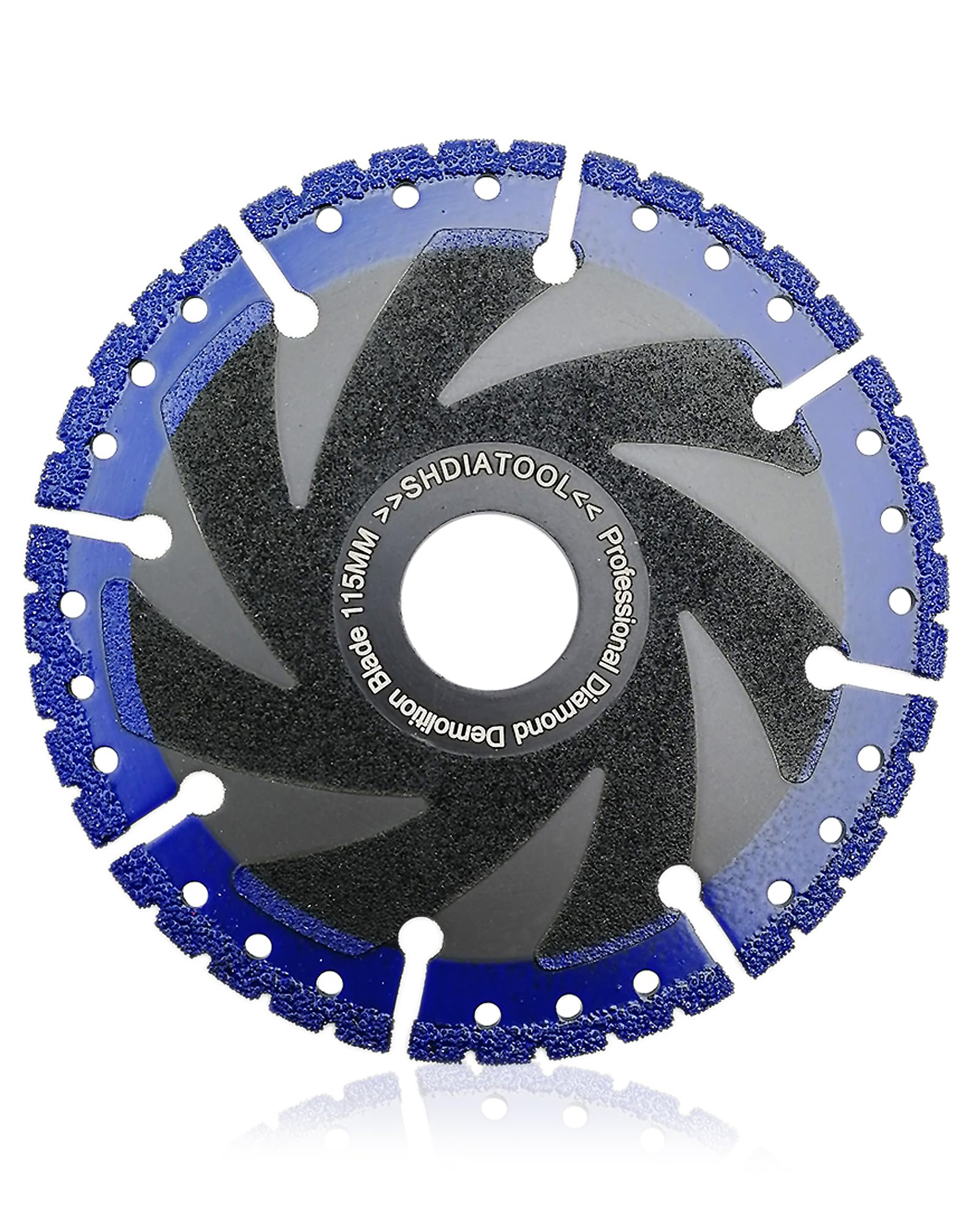 SHDIATOOL 4-1/2 Inch Metal Cutting Diamond Blade All Purpose Cut Off Wheel for Rebar Sheet Metal Angle Iron Stainless Steel(for 7/8 inch Arbor)