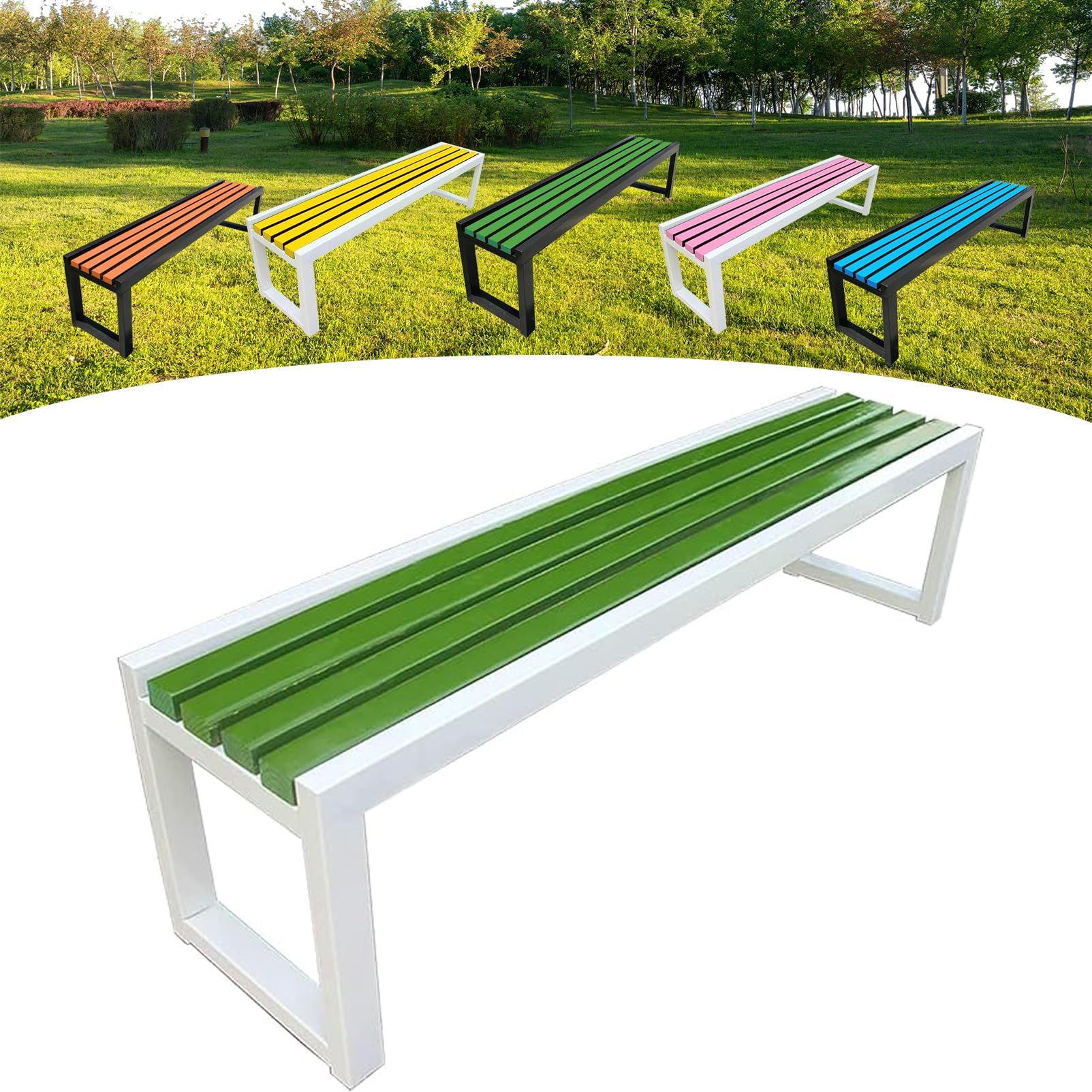 Banc d'extérieur de design durable en couleur H pour sublimer vos parcs