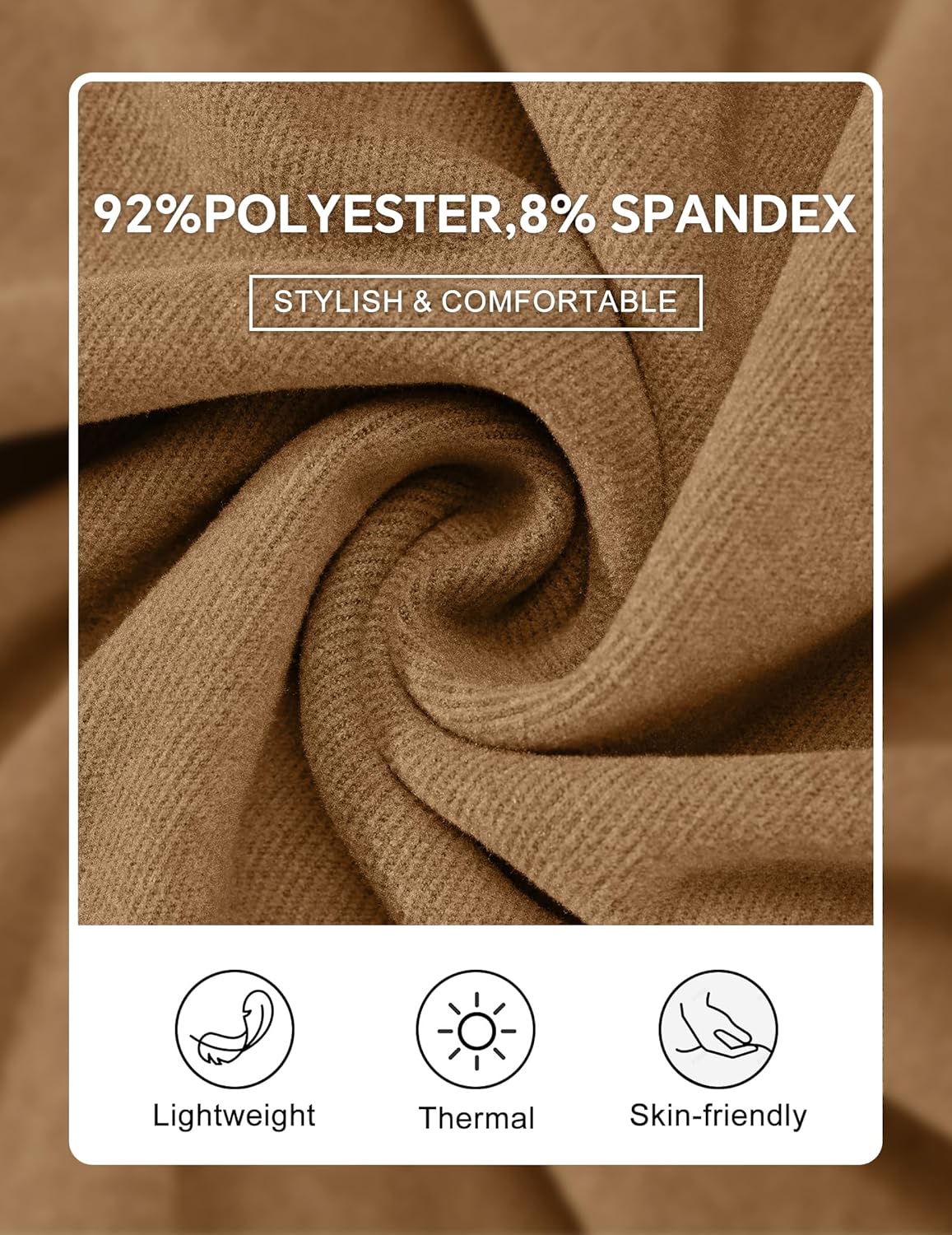 Vssjavun Mens Mock Turtleneck Long Sleeve Shirts Casual Slim Fit Undershirt Lightweight T-Shirt for Outdoor & Business - Image 7