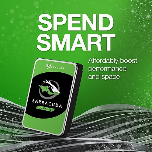 Seagate BarraCuda 4 TB Internal Hard Drive HDD – 3.5 Inch SATA 6 Gb/s 5400 RPM 256 MB Cache for Computer Desktop PC Laptop (ST4000DM004) - 4