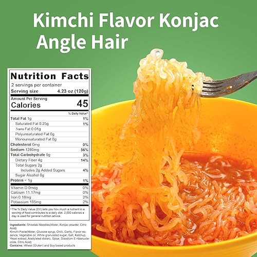 Miniatura 30 de Hethstia Konjac Fideos, 10 paquetes de espaguetis Shirataki – Pasta Konjac baja en carbohidratos, baja en calorías, lista para comer – Keto, sin