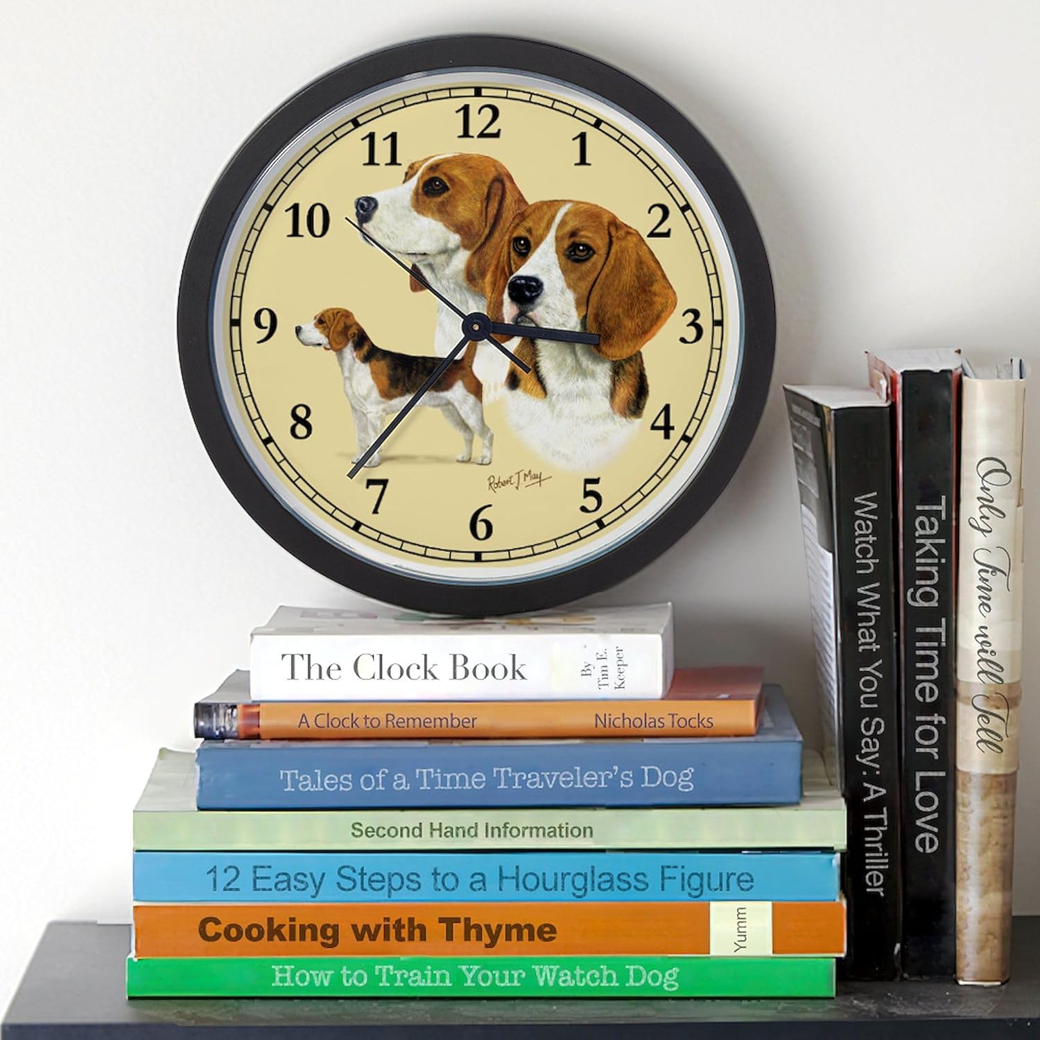 CafePress Beagle 10" Wall Clock for Livingroom, Kitchen, or Office