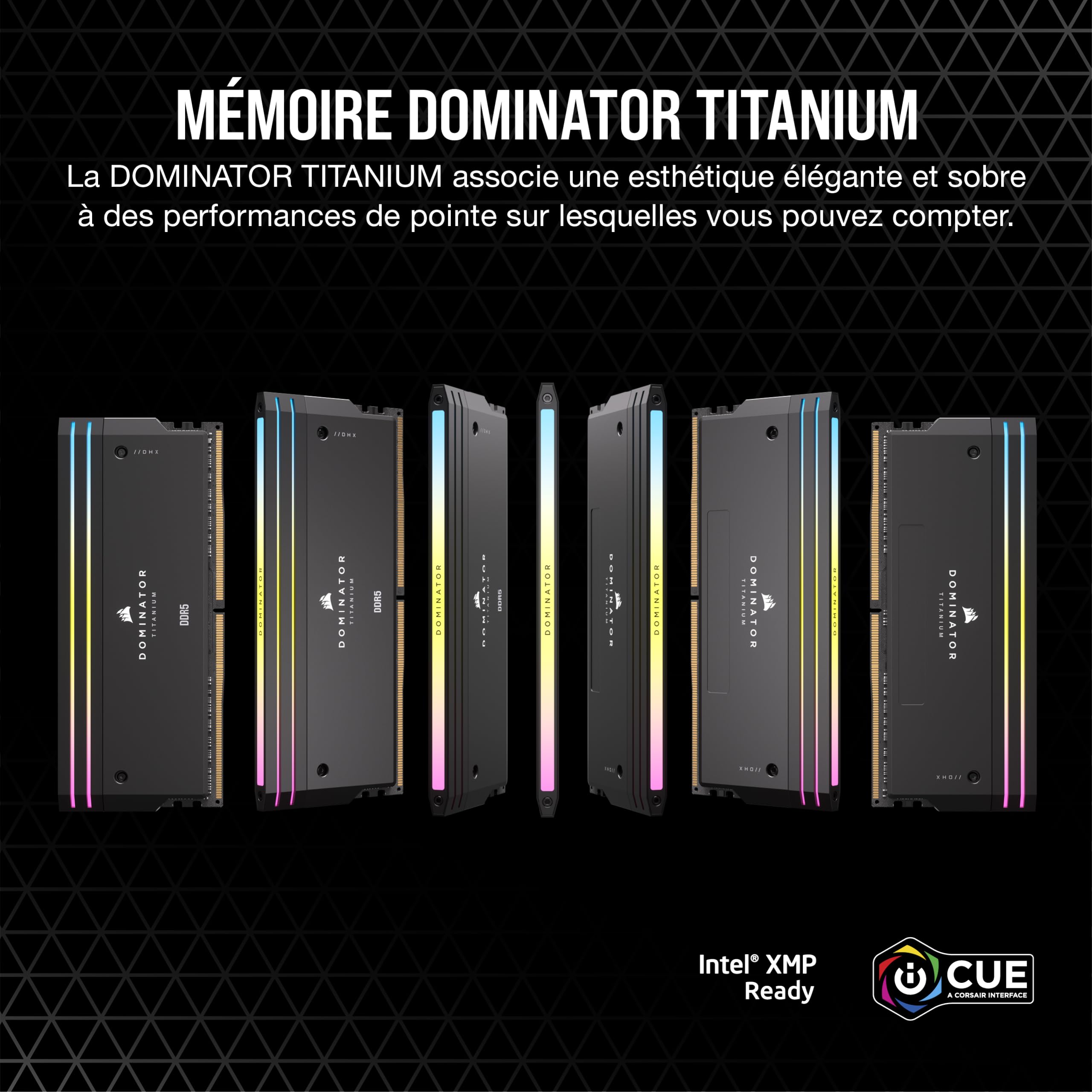 CORSAIR DOMINATOR TITANIUM RGB DDR5 RAM 64GB (4x16GB) DDR5 6400MHz