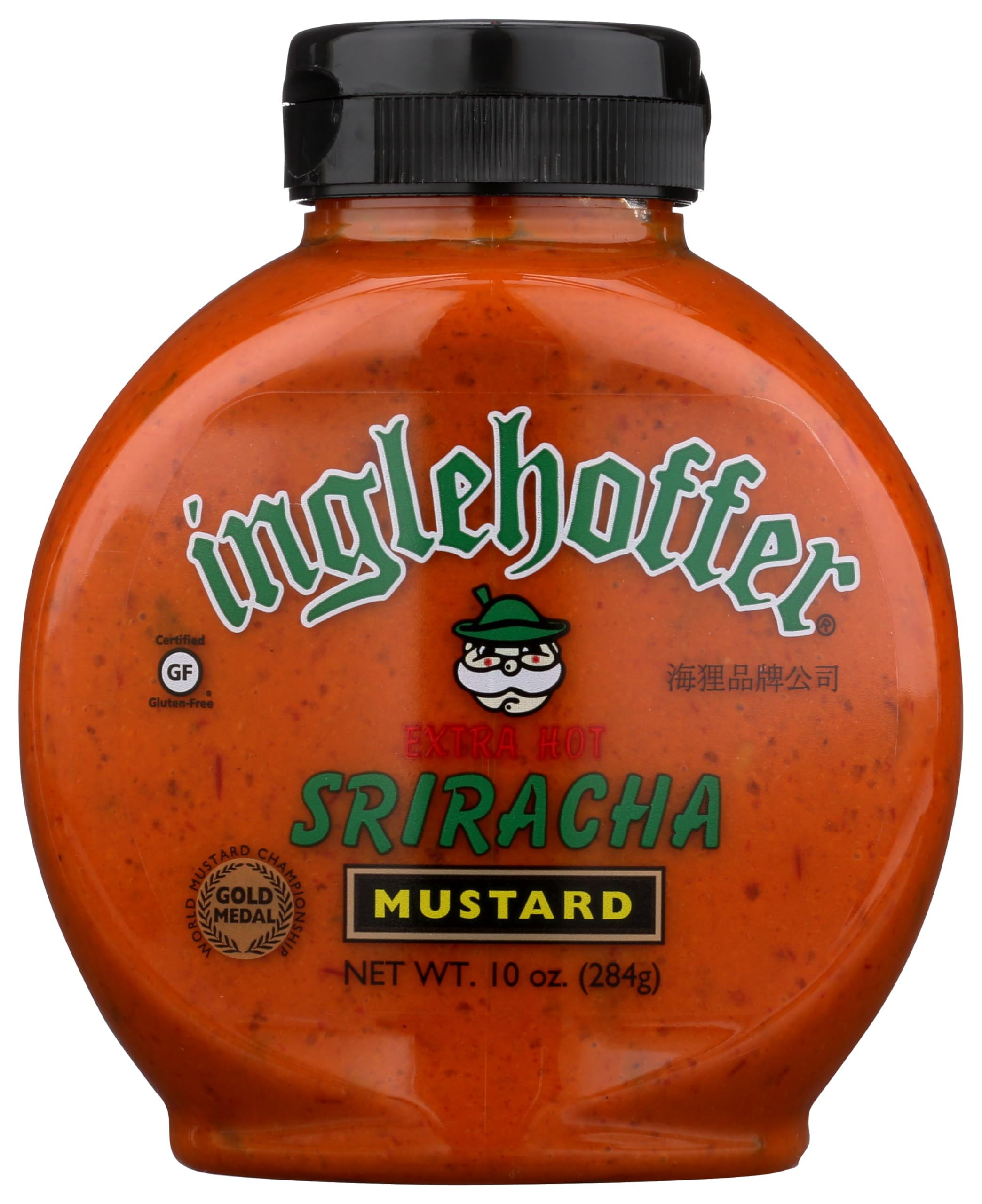 Extra Hot Sriracha Mustard, 10.25 Ounce Squeeze Bottle
