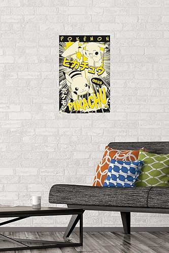 Miniatura 2 de Trends International Pokémon - Póster de pared de anime Pikachu, 14.72 x 22.37 pulgadas, versión premium sin marco