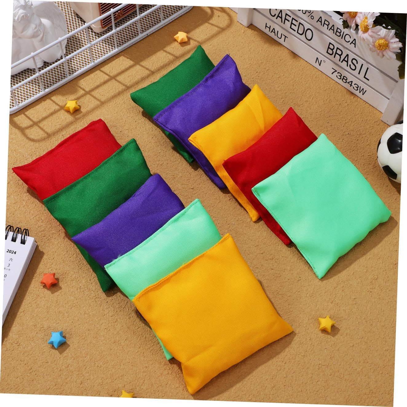 Garneck 20pcs Bean Bags Tossing Bean Bag Game for Boys and Girls Adults Outdoor Indoor Toss Toy Field Day Games