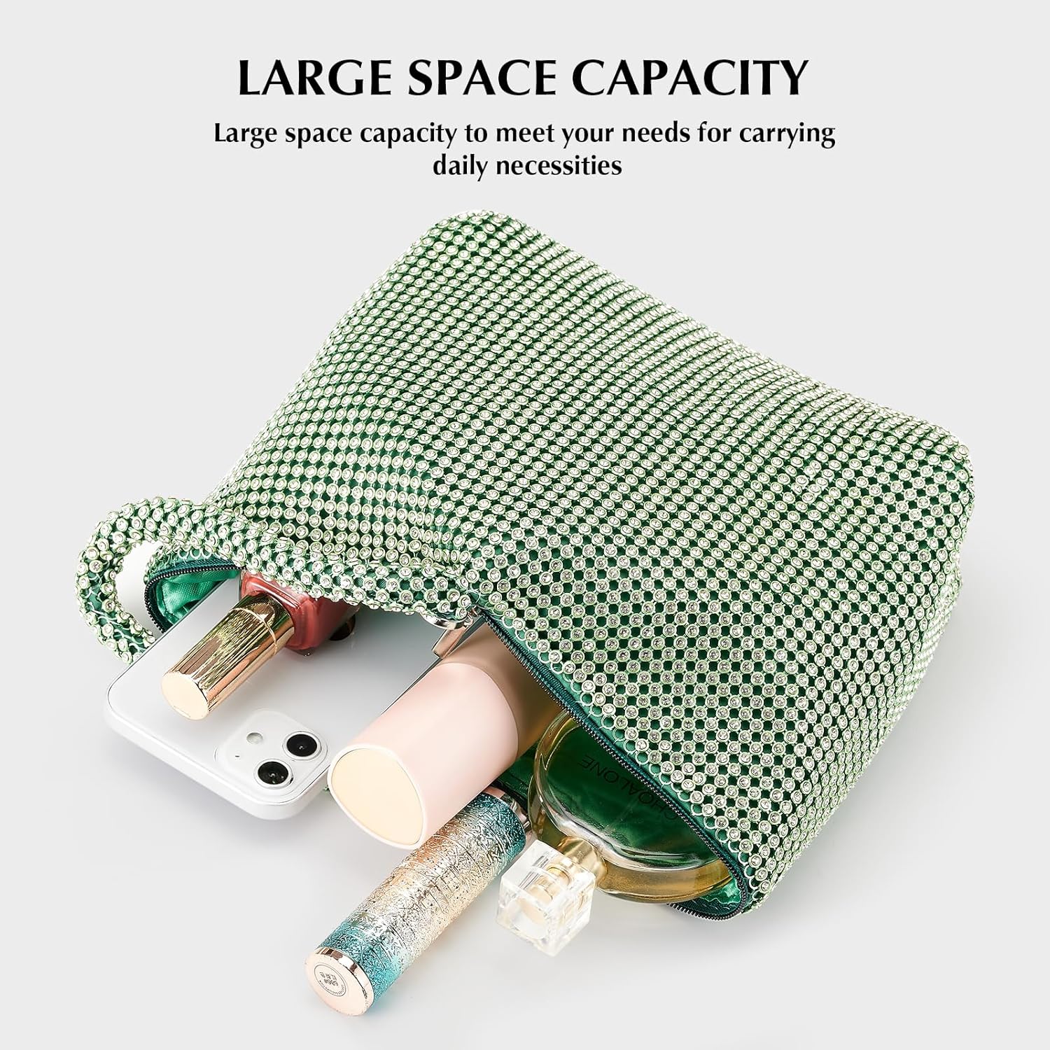 Rhinestone Clutch Purses Evening Handbags for Women's Vintage Elegant Triangle Purse for 1920s Party Wedding - Image 7