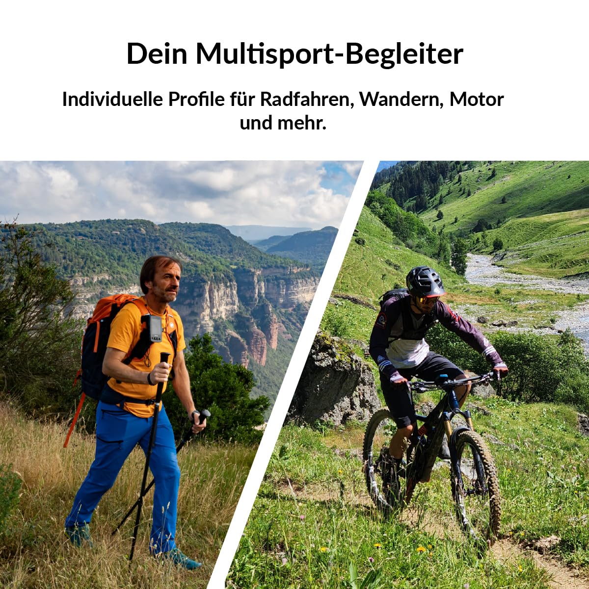 TwoNav Cross Plus (64 GB) + Karte Full Deutchland BKG Topo 1:25000 installiert, Outdoor GPS mit 3,2-Zoll-Bildschirm für MTB, Fahrrad, Trekking, Wandern oder Navigation
