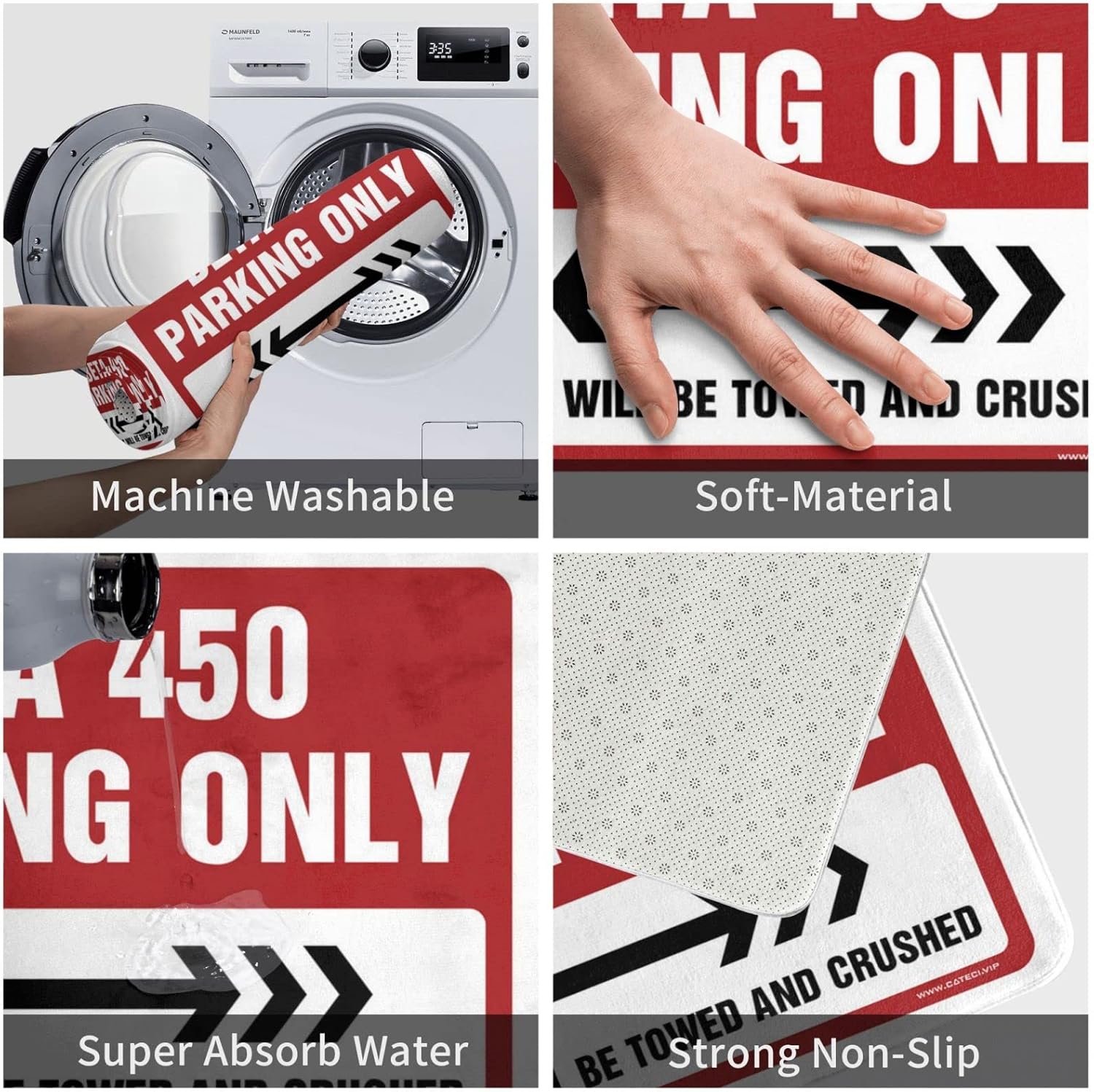 Plain Door Mat for Crafts Beta 450 Parking Only Rug Fall Door Mats Outdoor Bathroom Gifts(Size:65X90CM), EHFPCHESA-65X90CM