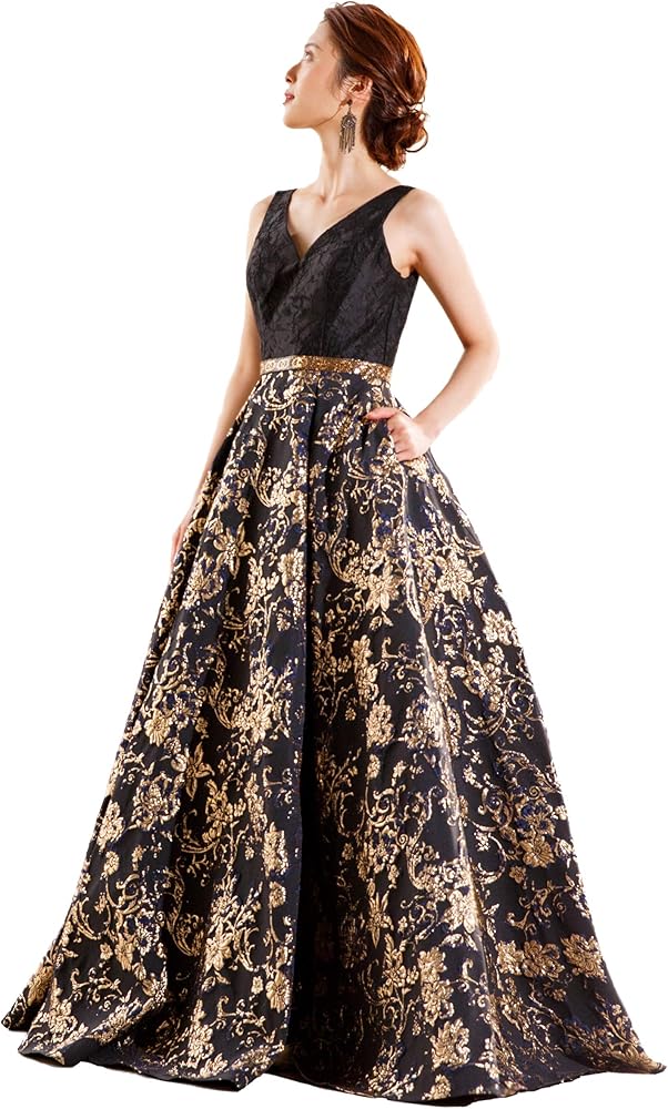 新品未使用　ステージドレス　ロングドレス　アールズガウン　Ｌサイズ Amazon | [アールズガウン] ロングドレス Aライン 演奏会 演奏会