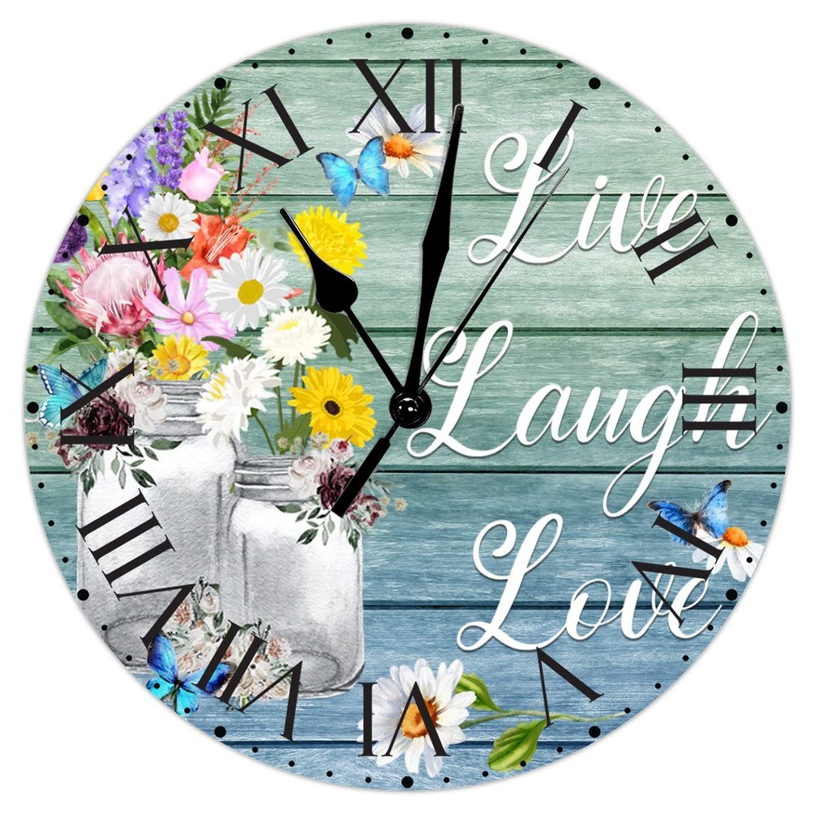 Horloge murale PVC silencieuse contre le tic-tac stressant