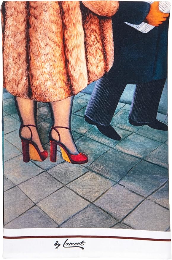 Samuel Lamont Beryl Cook My Fur Coat Tea Towel Amazon.co.uk Home