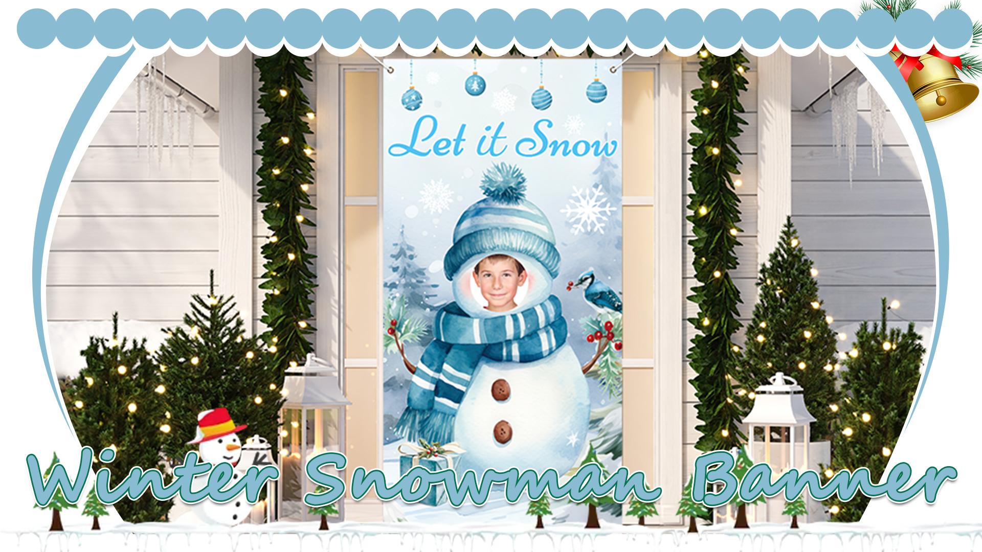 Christmas Festive Banner Merry Christmas Banner La... – Vicedeal