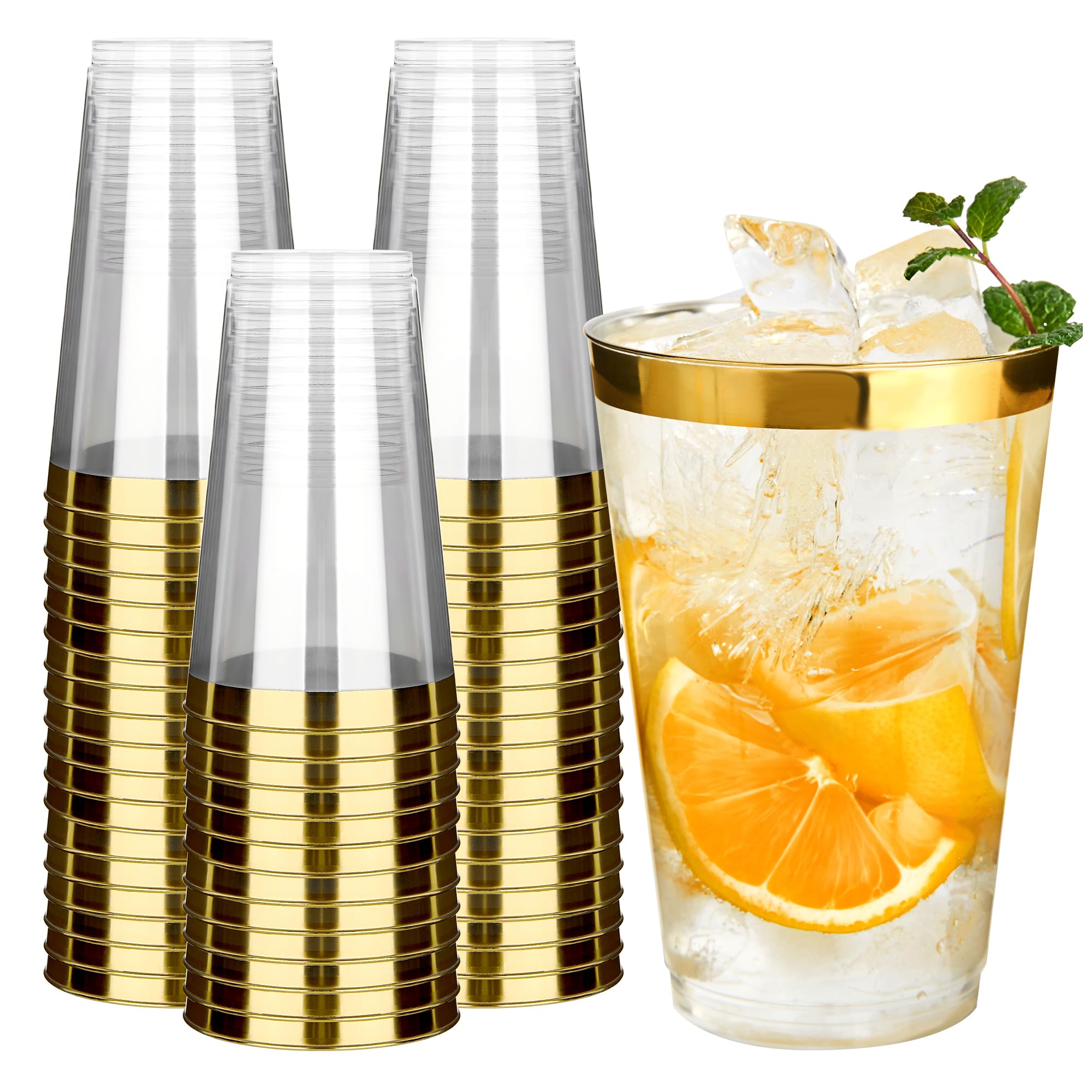 RACETOP 9 oz Clear Plastic Cups 100 packs, Perfect for Parties, Wedding — Amazon image 12