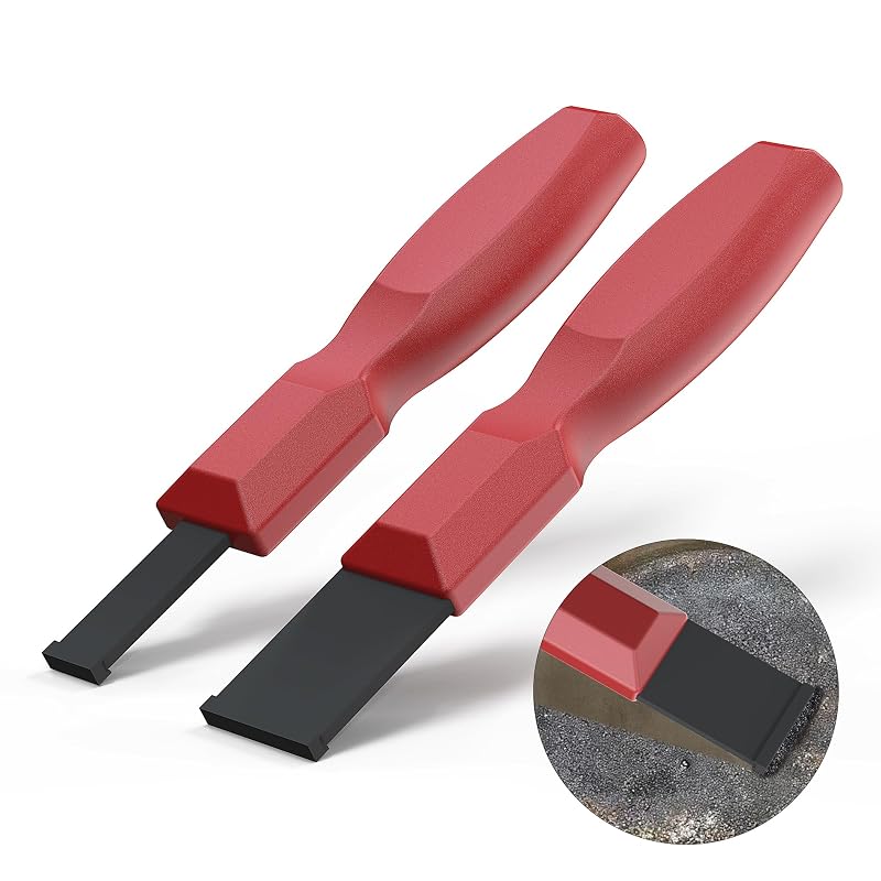 Kit de raspadores de junta em carboneto de tungstênio OUXIO para metal e uso automotivo, lâminas de 31,8 mm e 15,9 mm, 2 peças