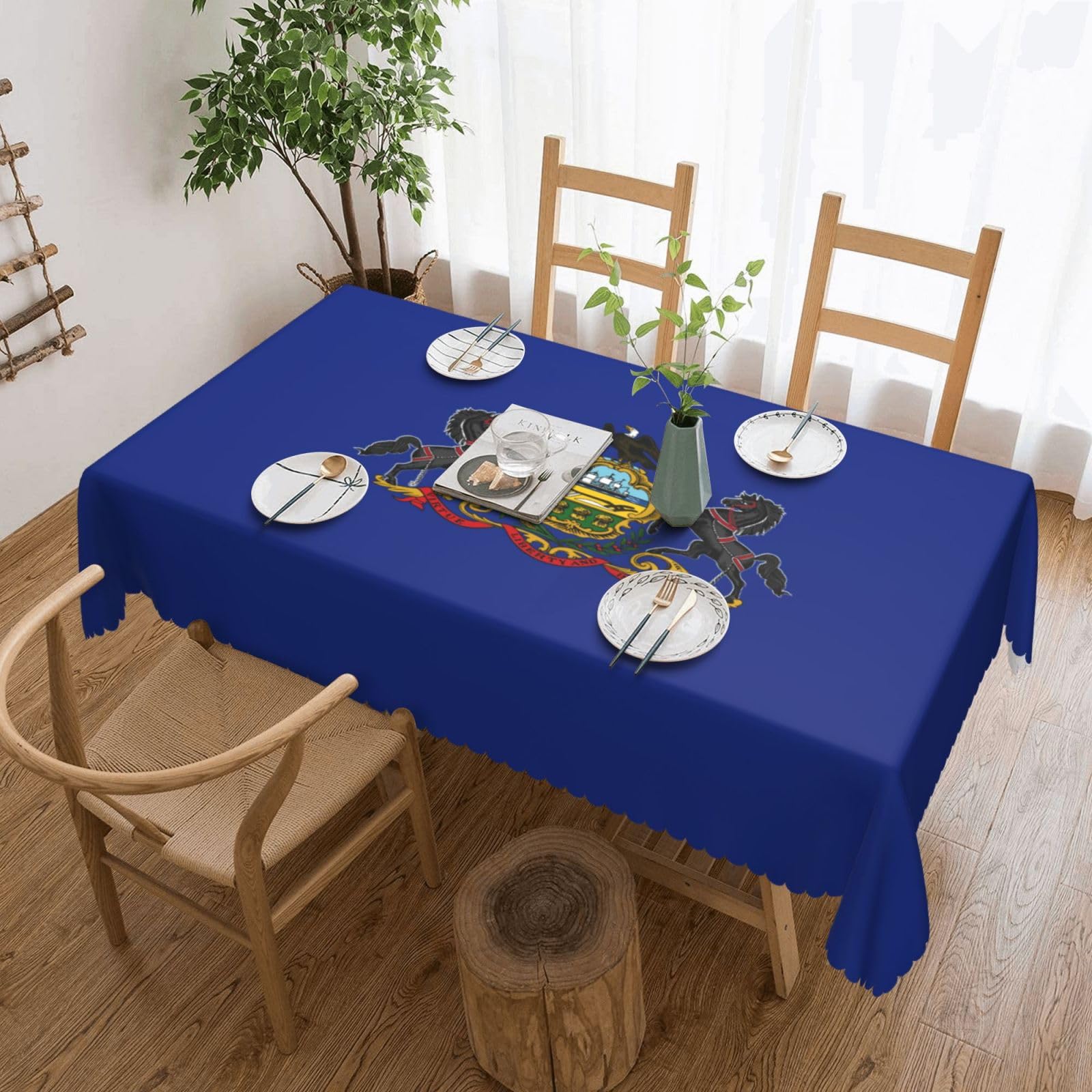 Nappe Pennsylvanie en tissu pour pique-nique et dîners en extérieur
