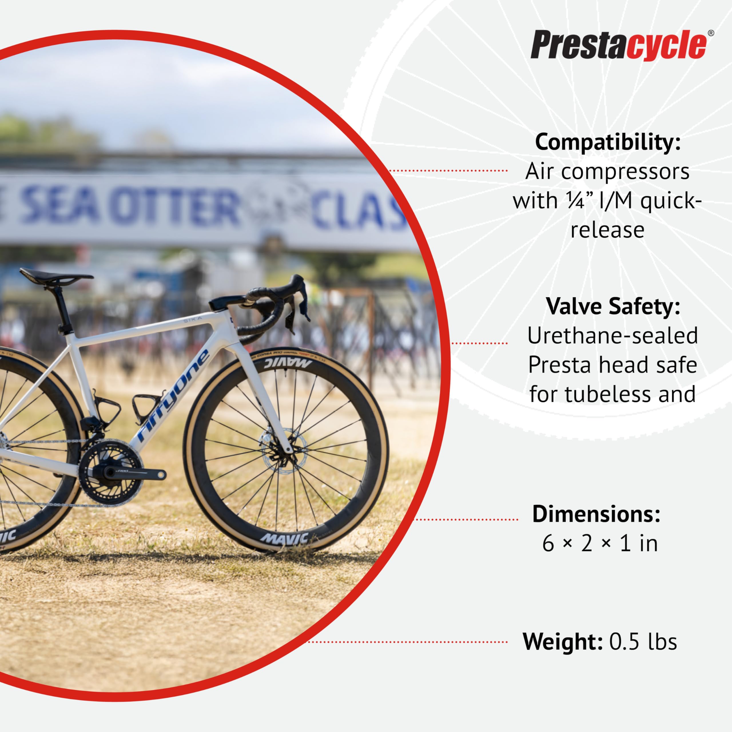 Prestaflator Pro Bicycle Tire Inflator Presta Schrader Air Compressor Nn 29987830 - View #12